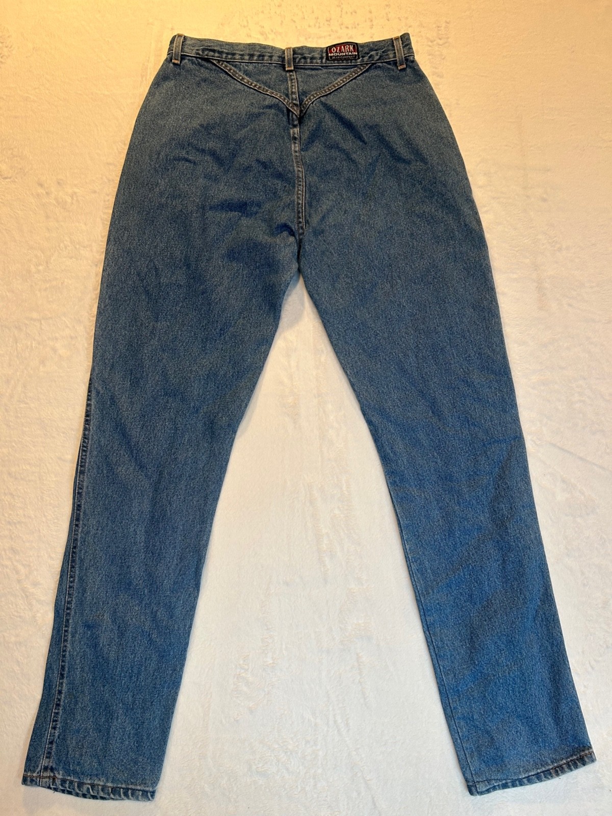 Vintage 80s 90s Ozark Mountain Jeans Women&rsquo;s High Rise Made in USA V-Yoke 33×32