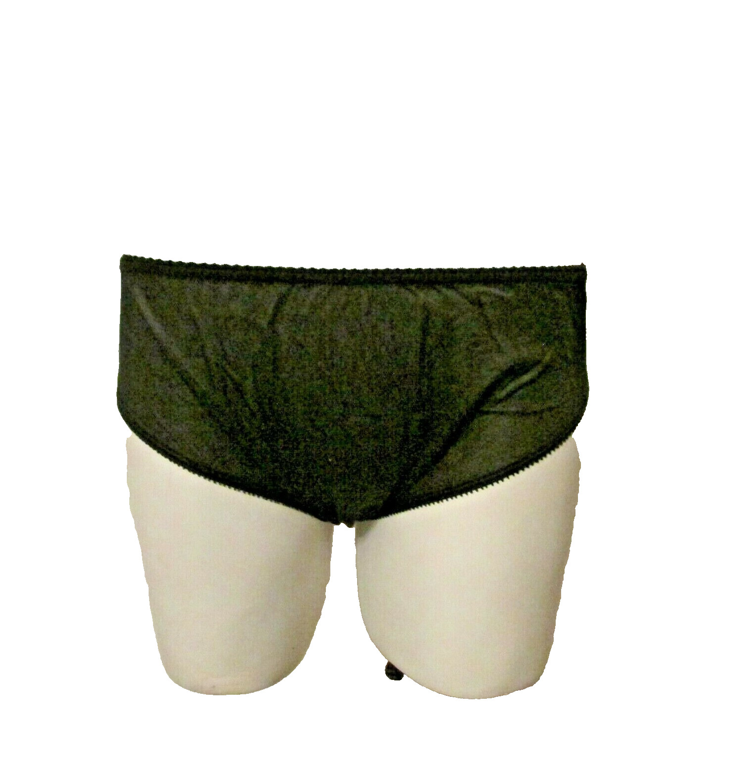Movie Star Semi Sheer Silky Nylon Tricot Full Cut Brief Granny Panty S USA made