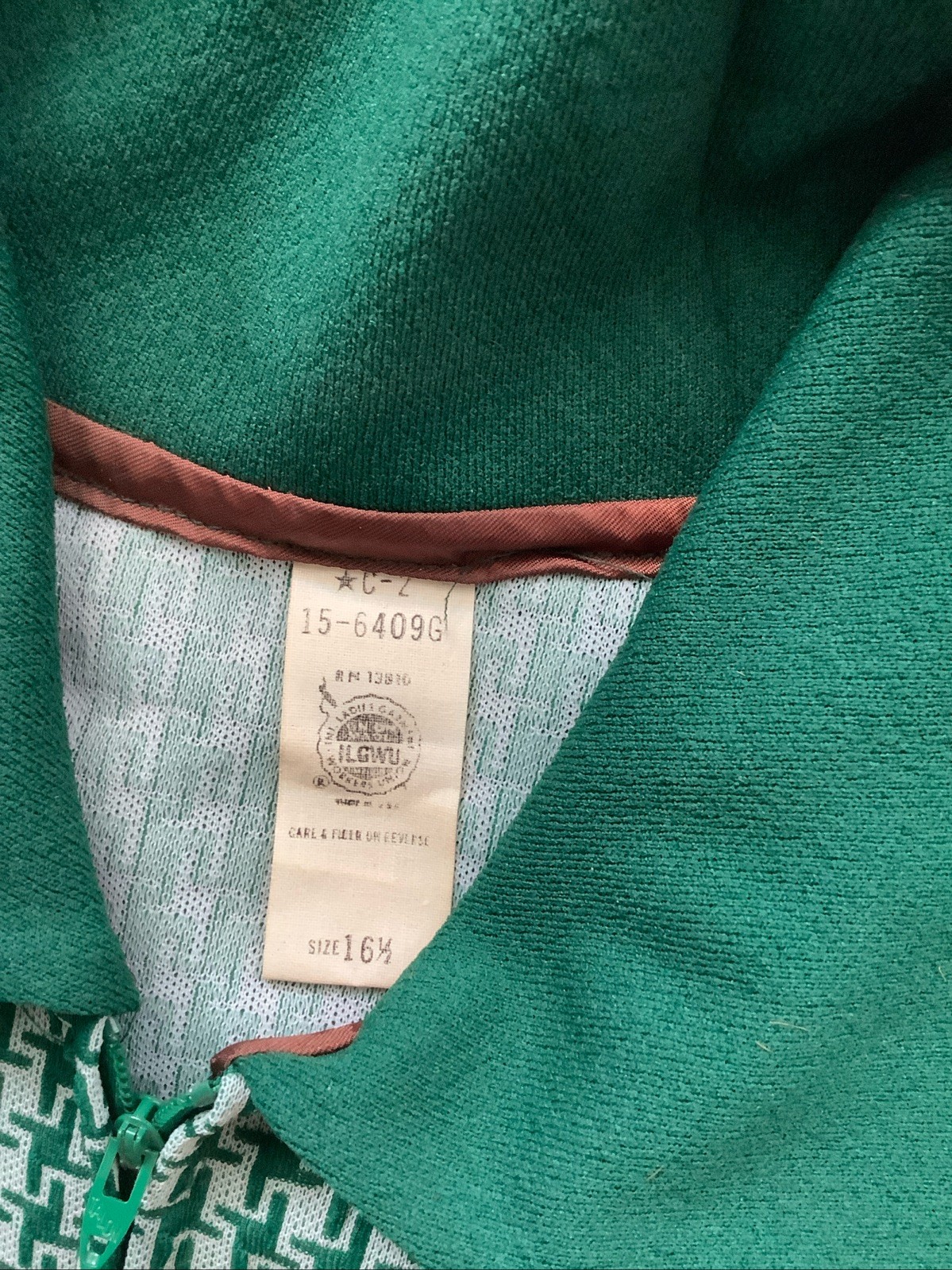 VTG 1970s Green Houndstooth Pleated Tennis Dress Mod Retro Drop Waist NWT Sz16.5