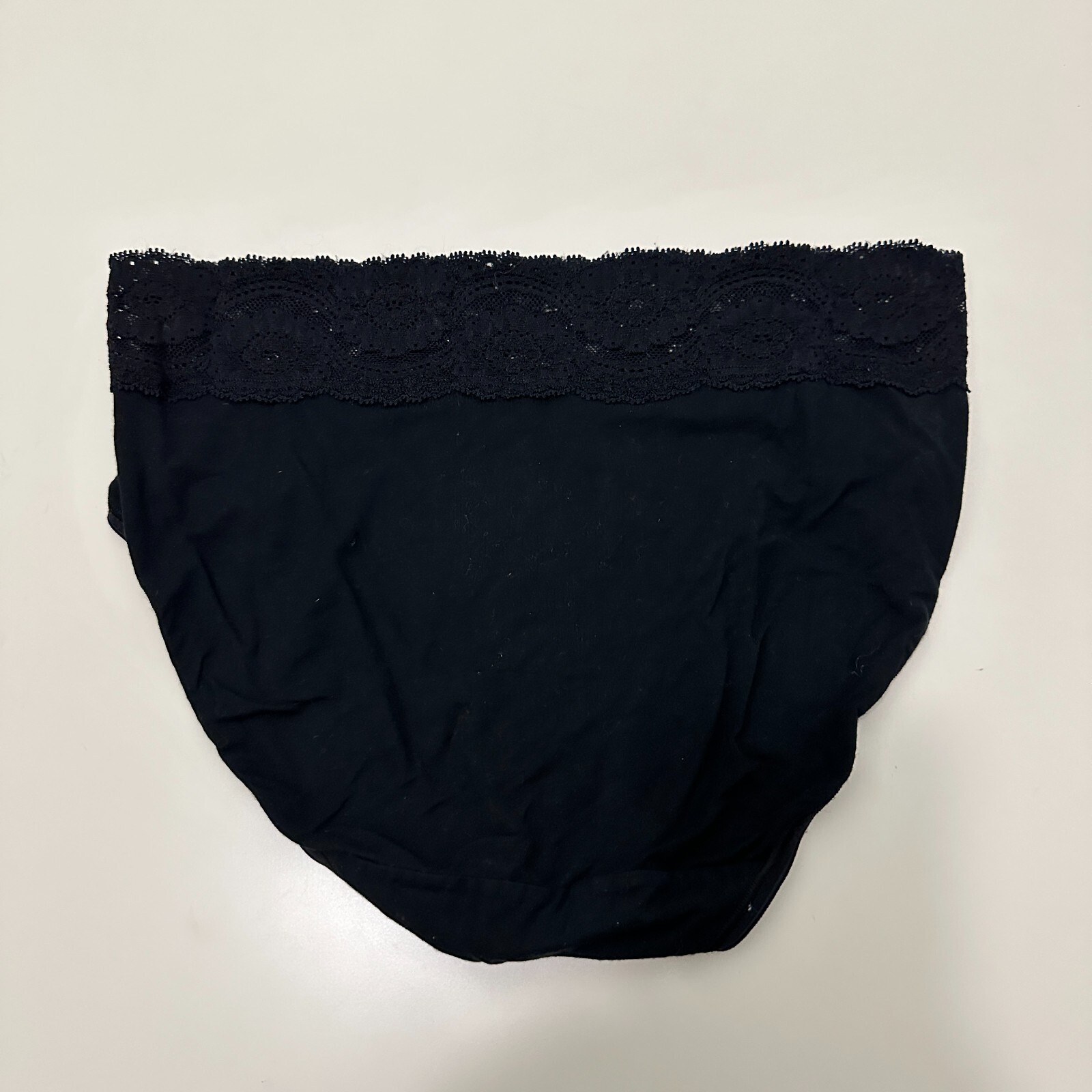 Soma Intimates Hipster Panty Medium Black Floral Lace Nylon Stretch Lightweight