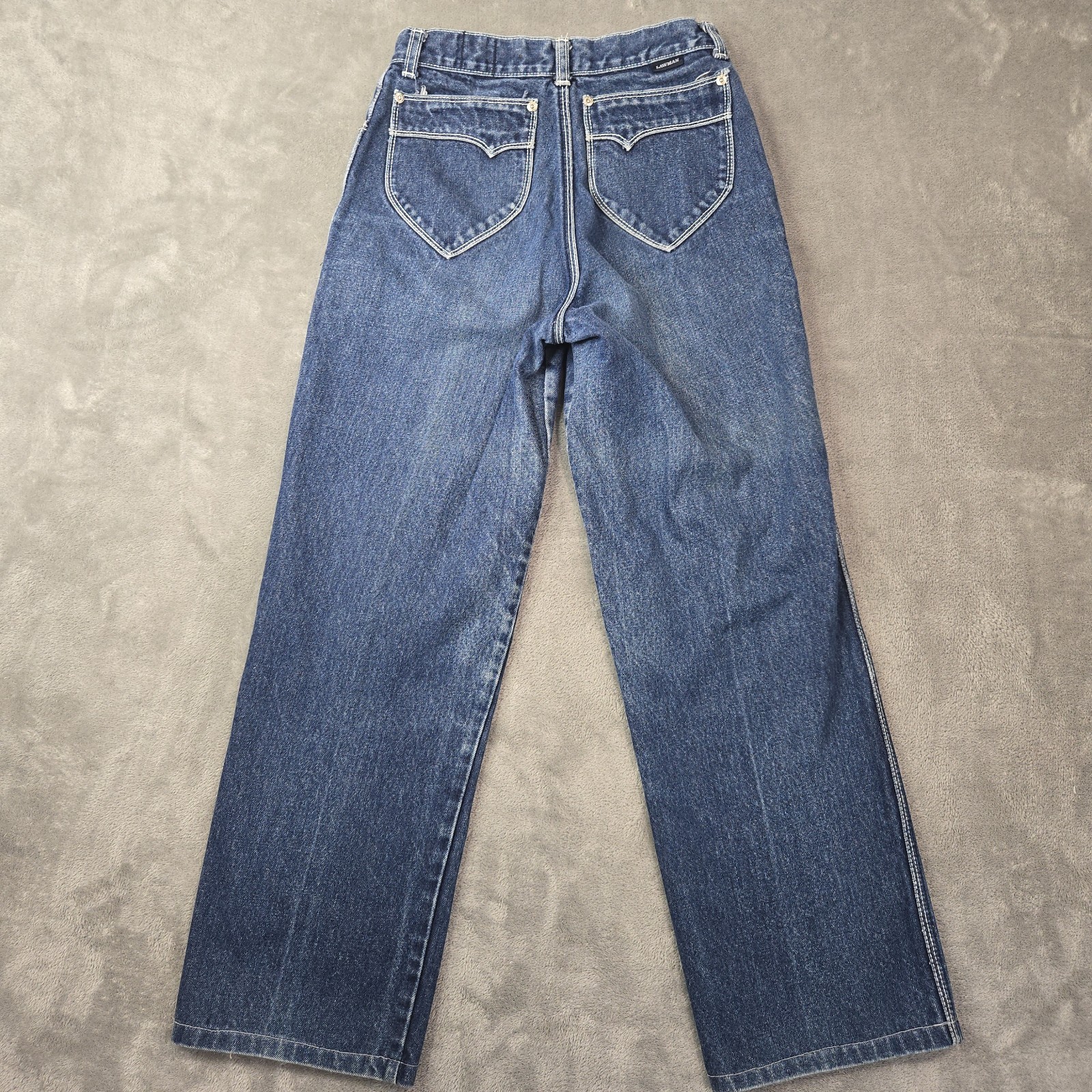 Vintage 70s 80s Lawman Jeans 30 XL Hemmed (~26&Prime;x27&Prime;) Blue Fade Denim 100% Cotton