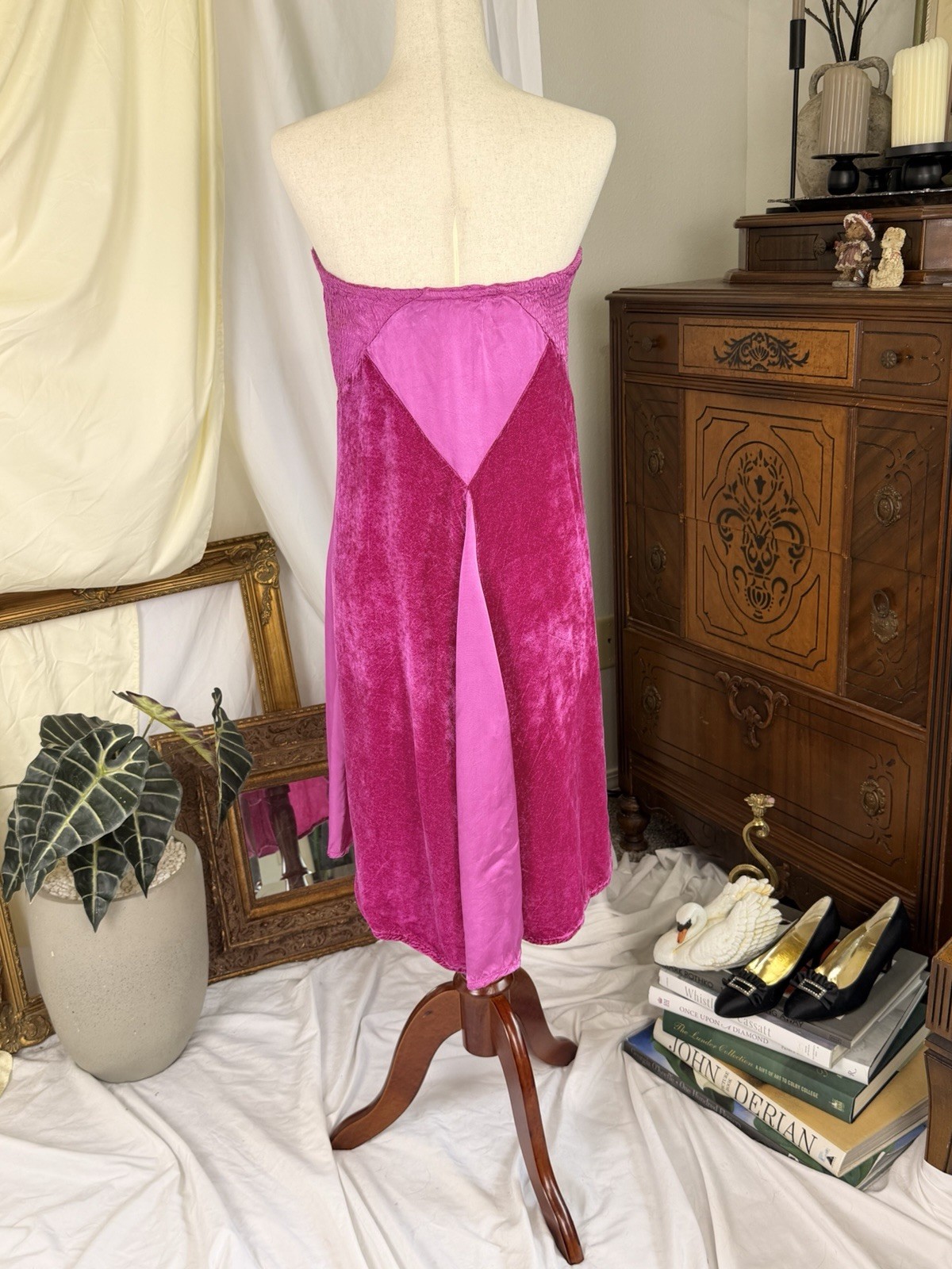 SUPER RARE Vintage Michka Marjak Fuchsia Midi Skirt – Made in Italy 1975 – 1979