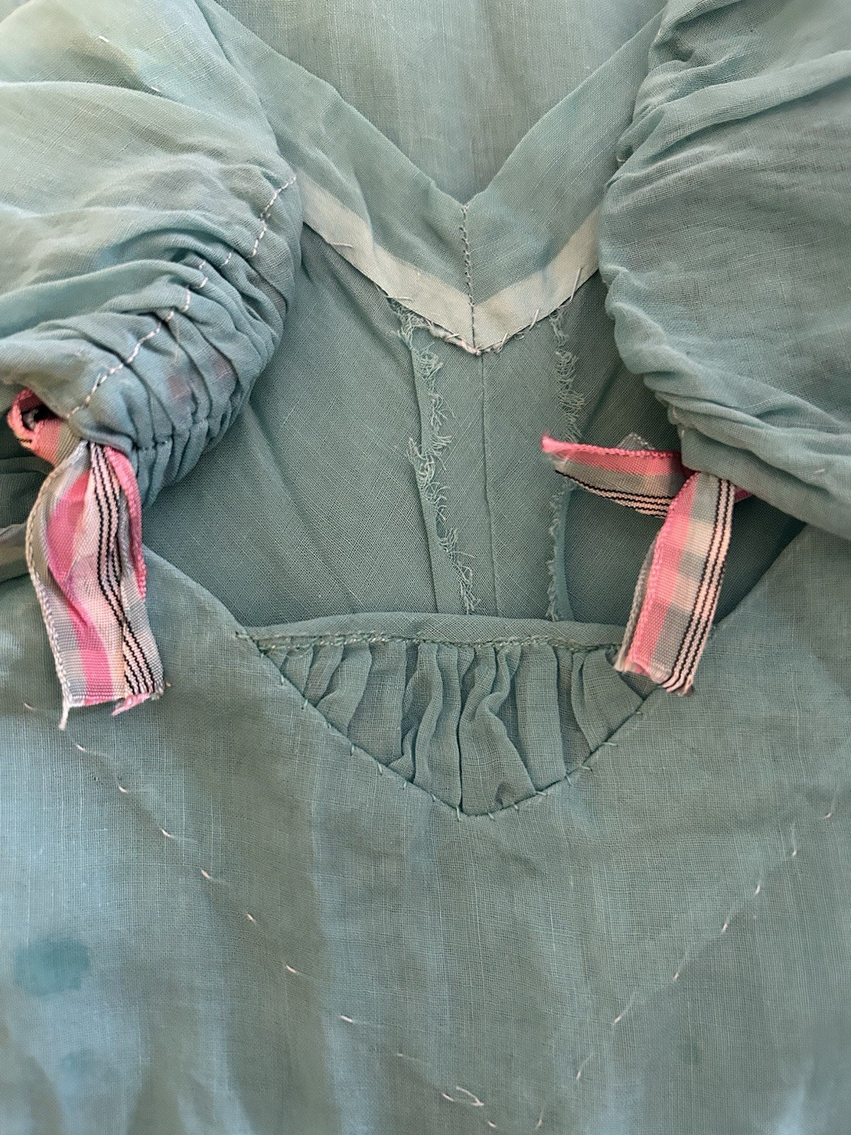 1950-1960 Handmade Blue Chiffon Princess Dress