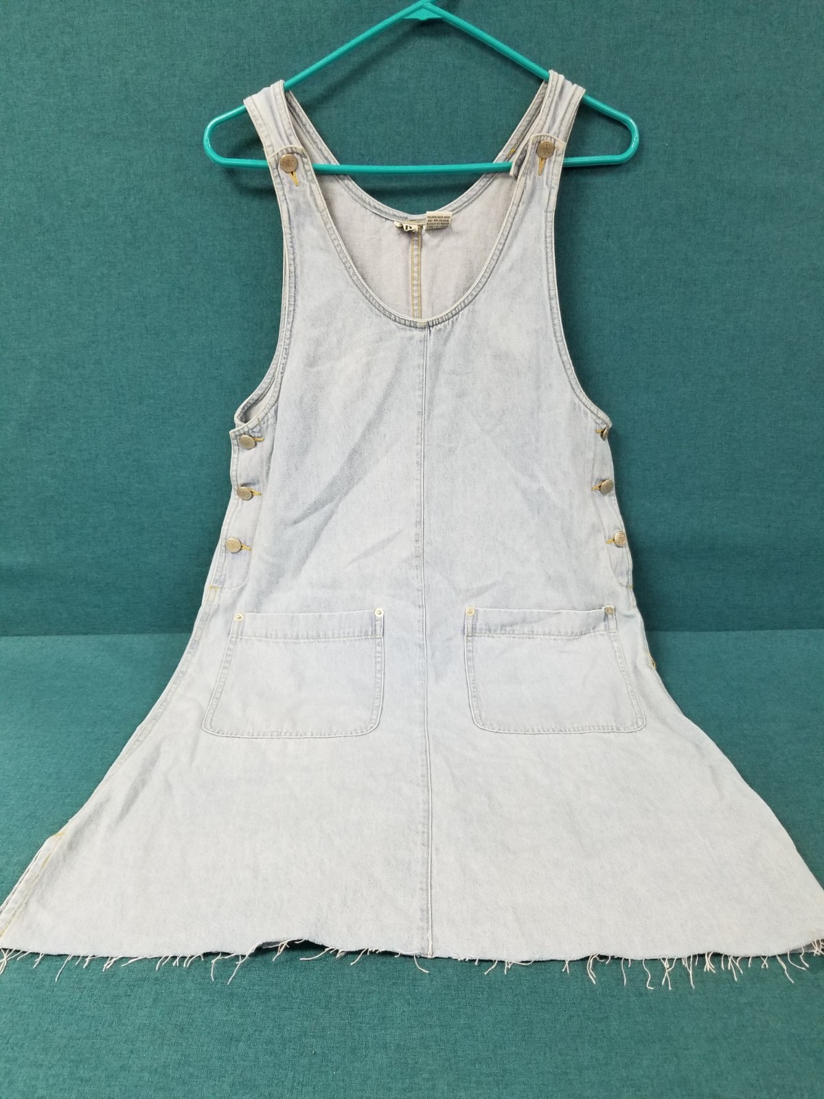 Vintage F.P. Women&rsquo;s Size Small 100% Cotton Denim Overalls Dress