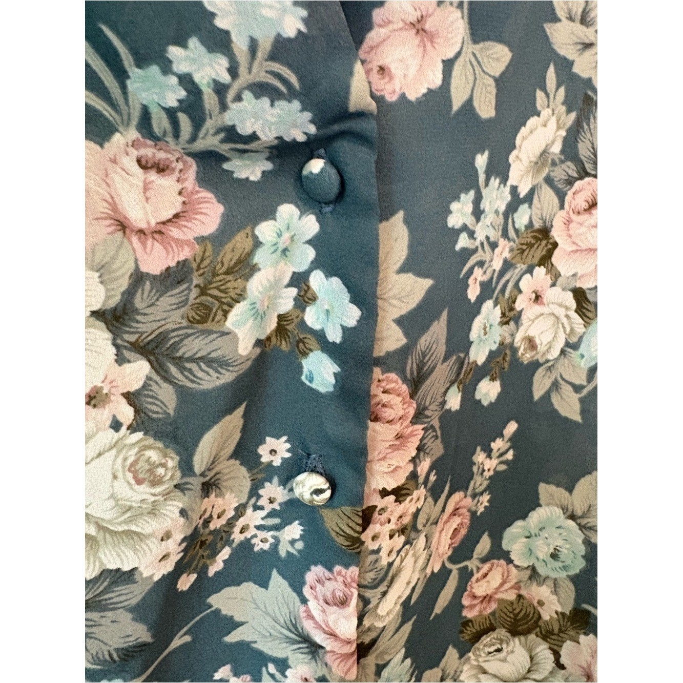 Vintage Fritz & Lloyd Button-Front Blouse – flawed