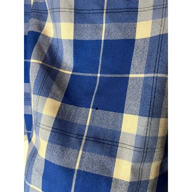 Vintage Pendleton Blue Plaid Pleated Tartan Petite 100% Virgin Wool Skirt Sz 12