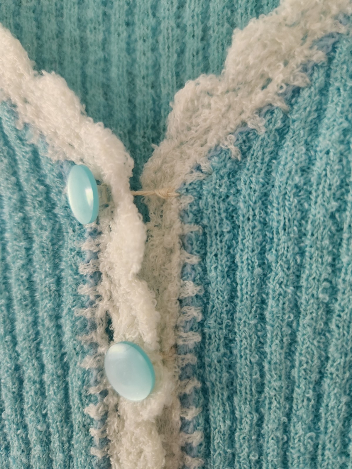 An Original Import Vintage Women&rsquo;s Medium Shirt Robin Egg Blue *See Description