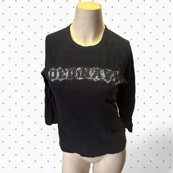 Old Navy Vintage black long sleeve thermal shirt
