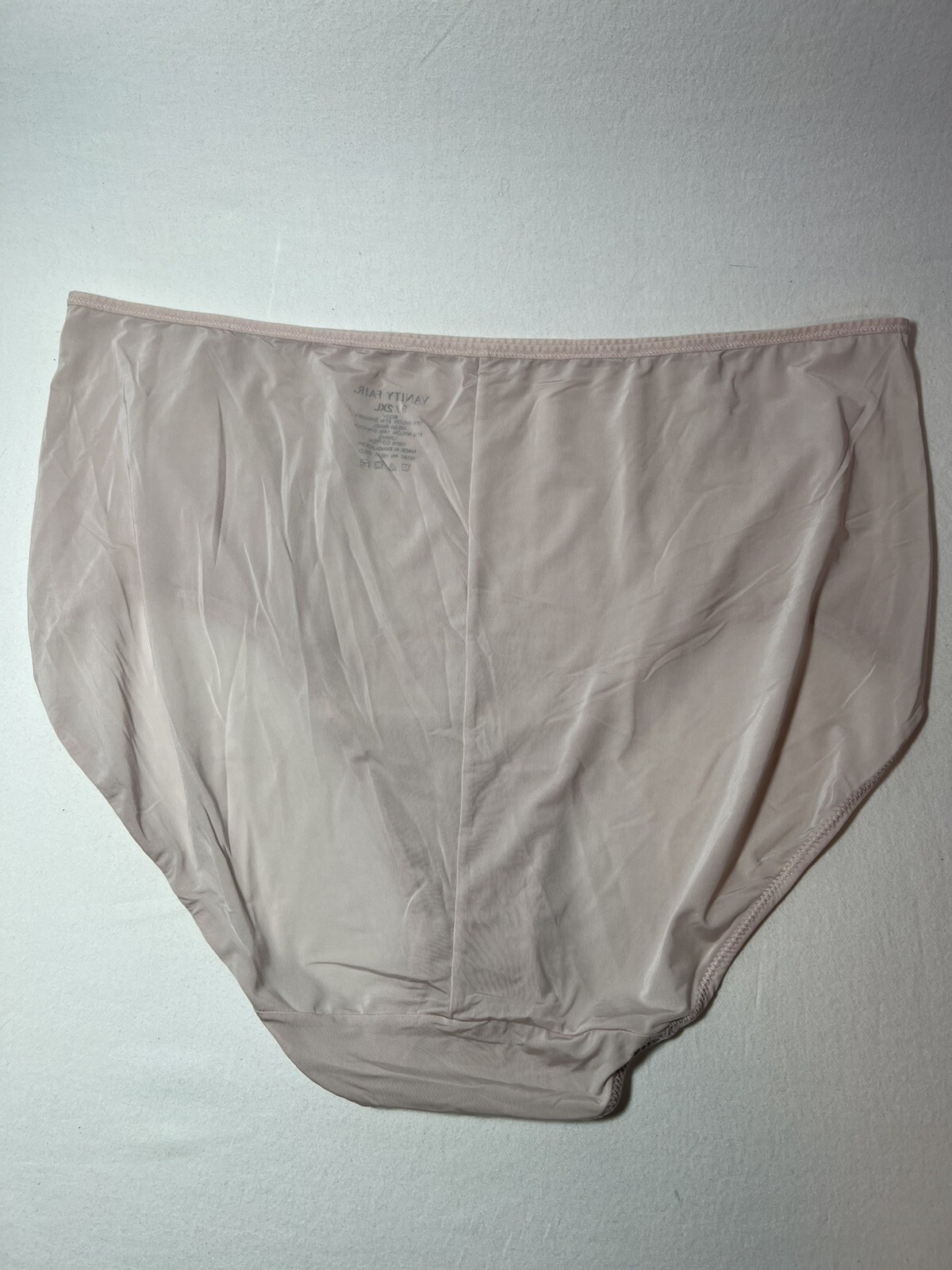 Vintage Silky Soft Vanity Fair “Breathable Luxe” Brief 9/2XL Nude Panty