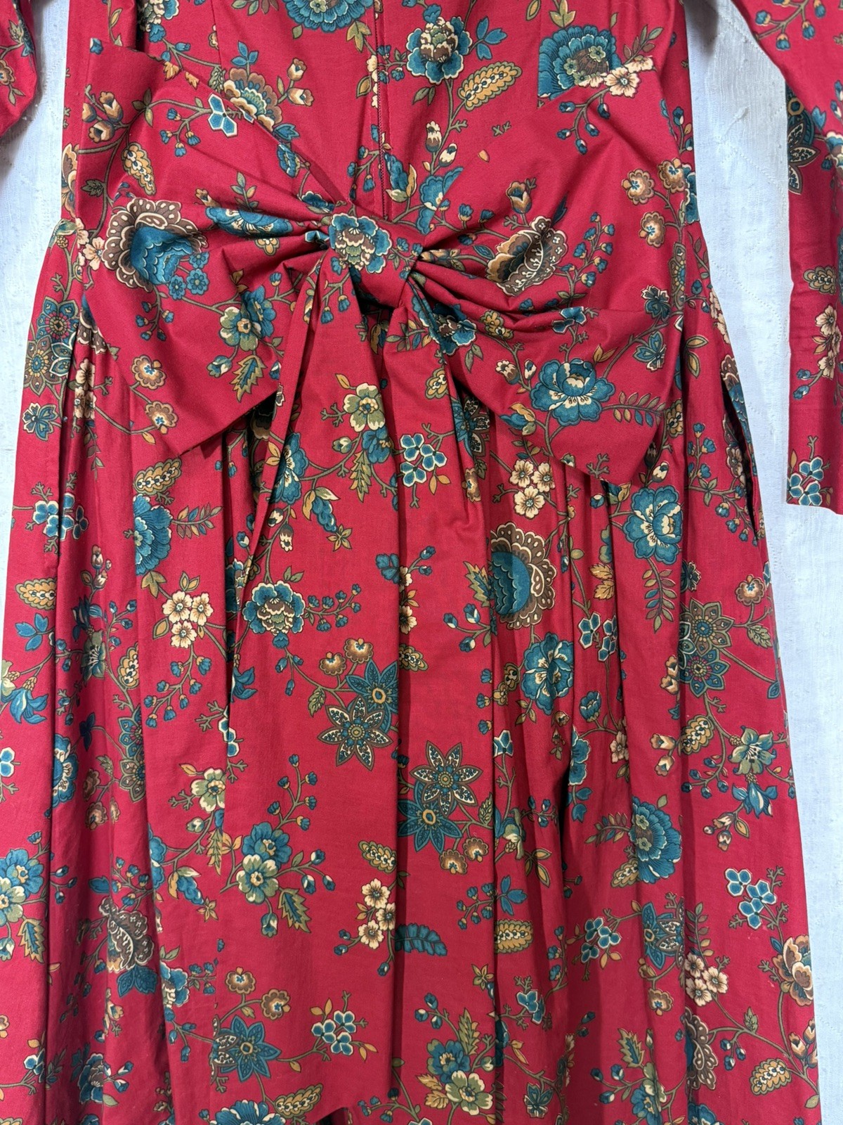 Vintage Misty Lane Dress With Bow and pockets Size 13/14