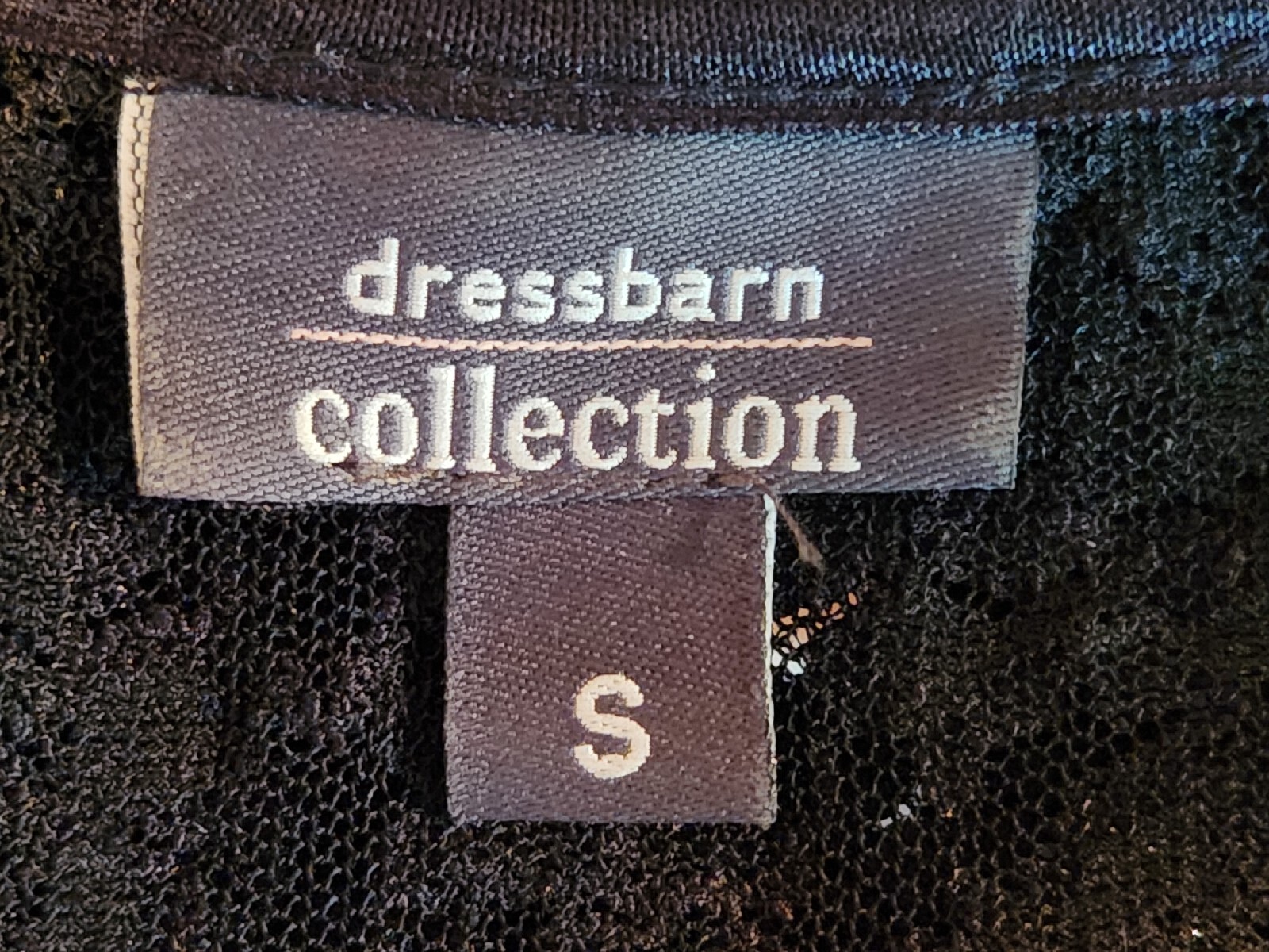 Dress Barn Lace Shrug Bolero Cardigan Black Sheer Scalloped Sexy Small Y2K VTG