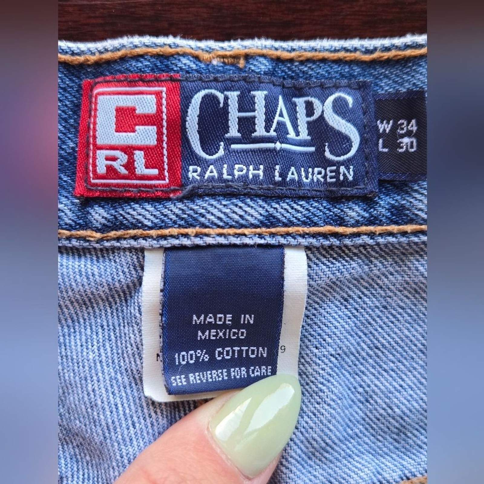 VTG Chaps Ralph Lauren « The Spirited Tradition » Jeans | 32×30 (Actual)