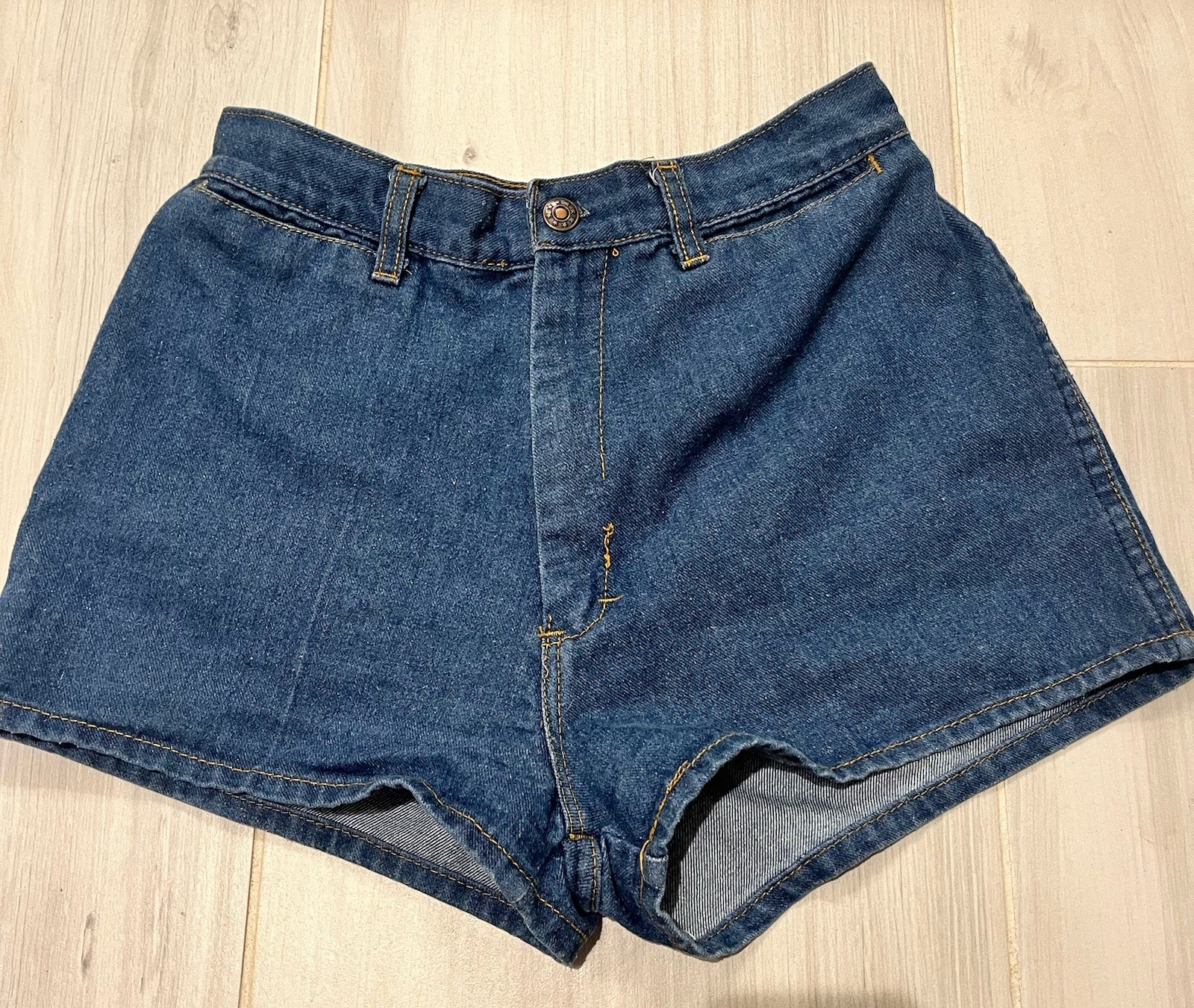 Vintage 60s/70s Woolco Denim Shorts Hot pants Rockabilly Sailor USA Retro