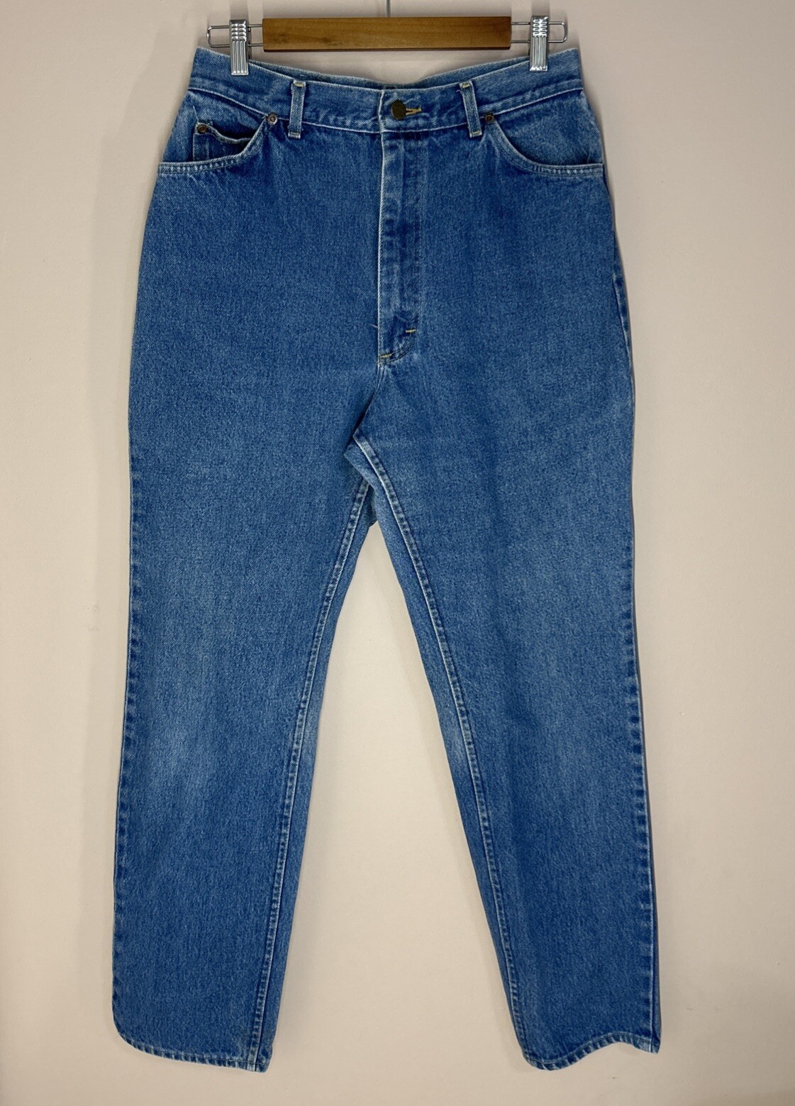 Lee Jeans 32”x31” Women’s Medium Blue Wash High Waist, Rise Mom 1990’s Denim