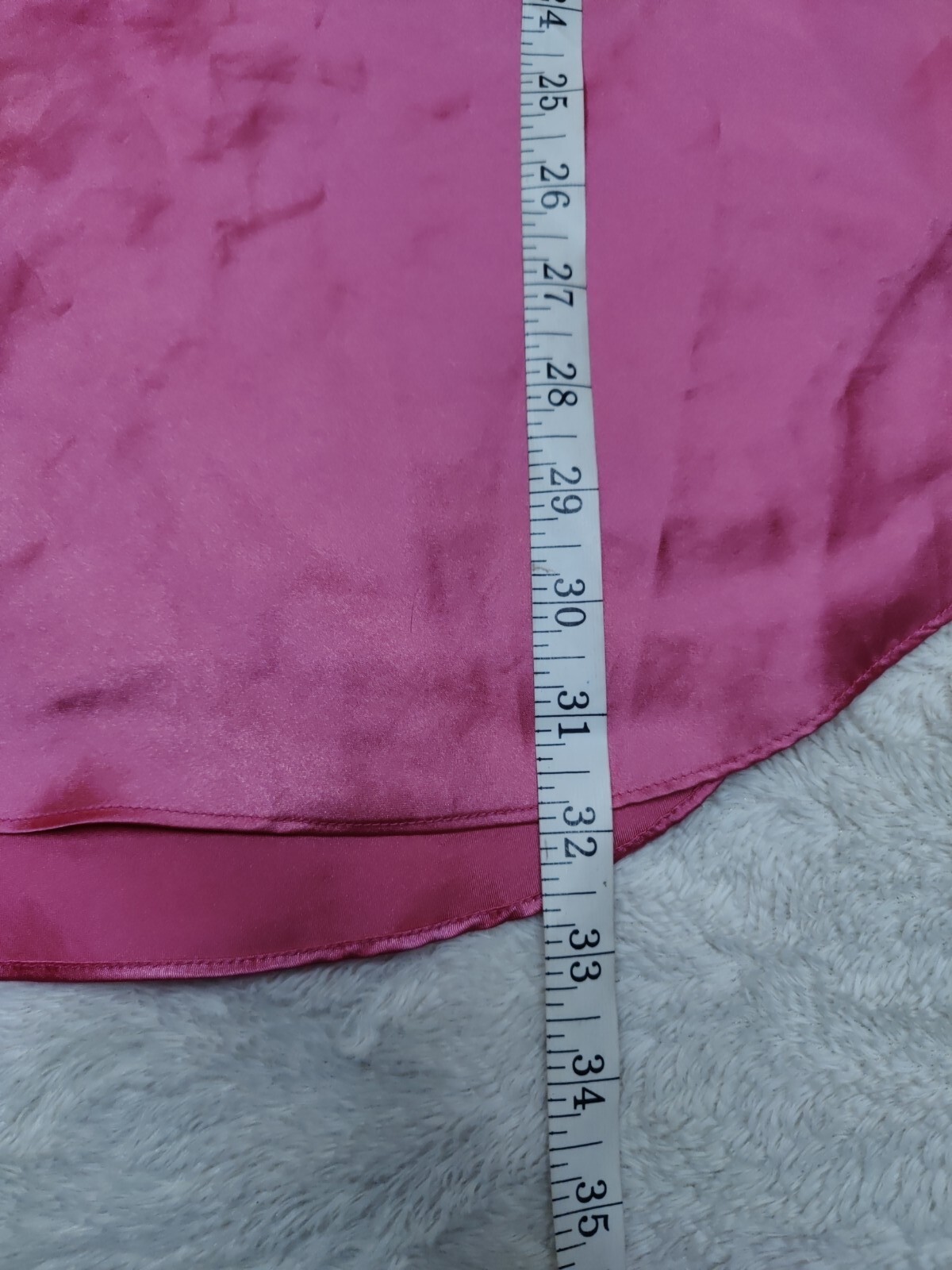 • Vintage Basic Editions Women&rsquo;s Sexy Satin Chemise Nightie Slip Sz Medium Coral