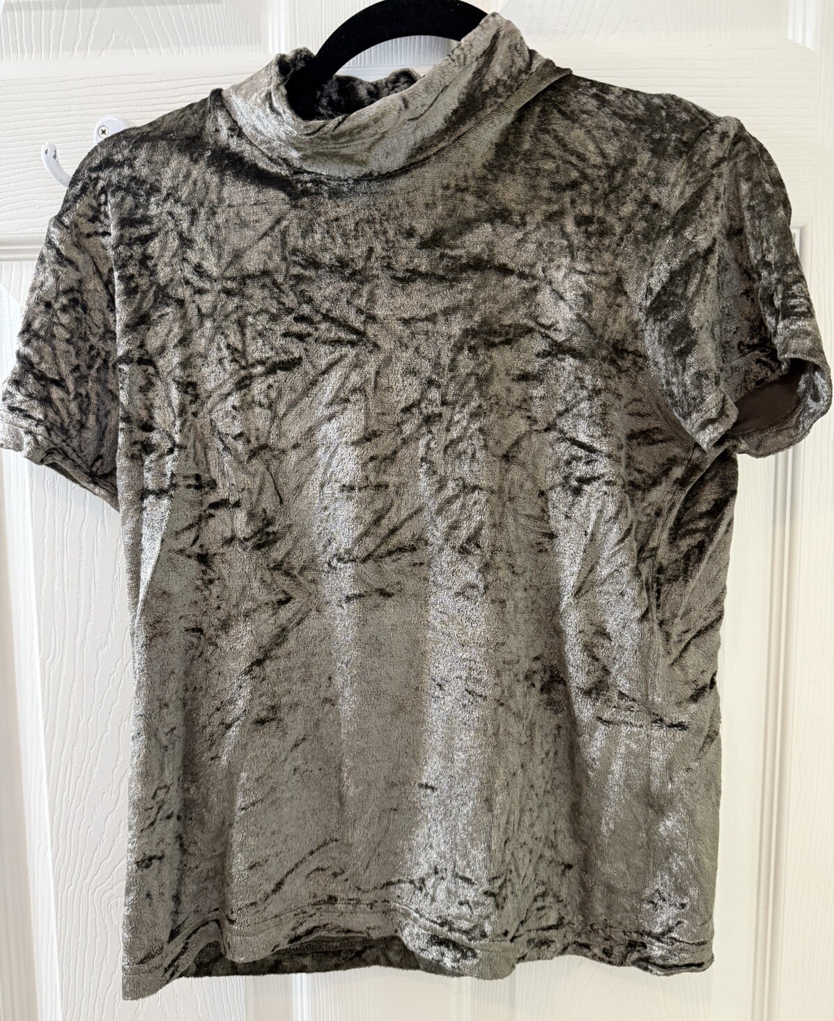 Vintage Designer Willi Smith – Brownish Metallic Crushed Metallic Top Medium