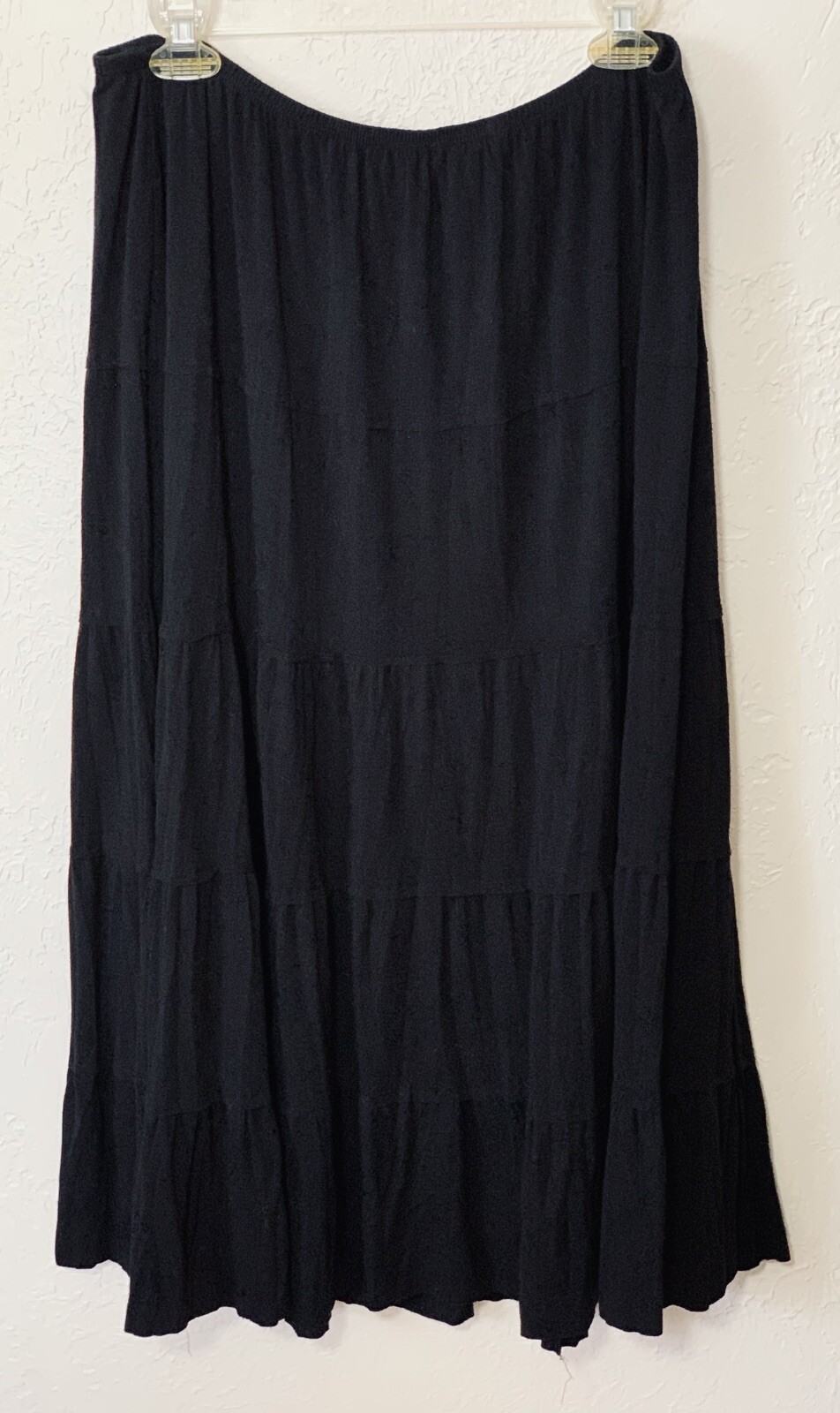 ‘90’s Vintage Mixit Stretch Midi Skirt With Elastic Waistband Size XL
