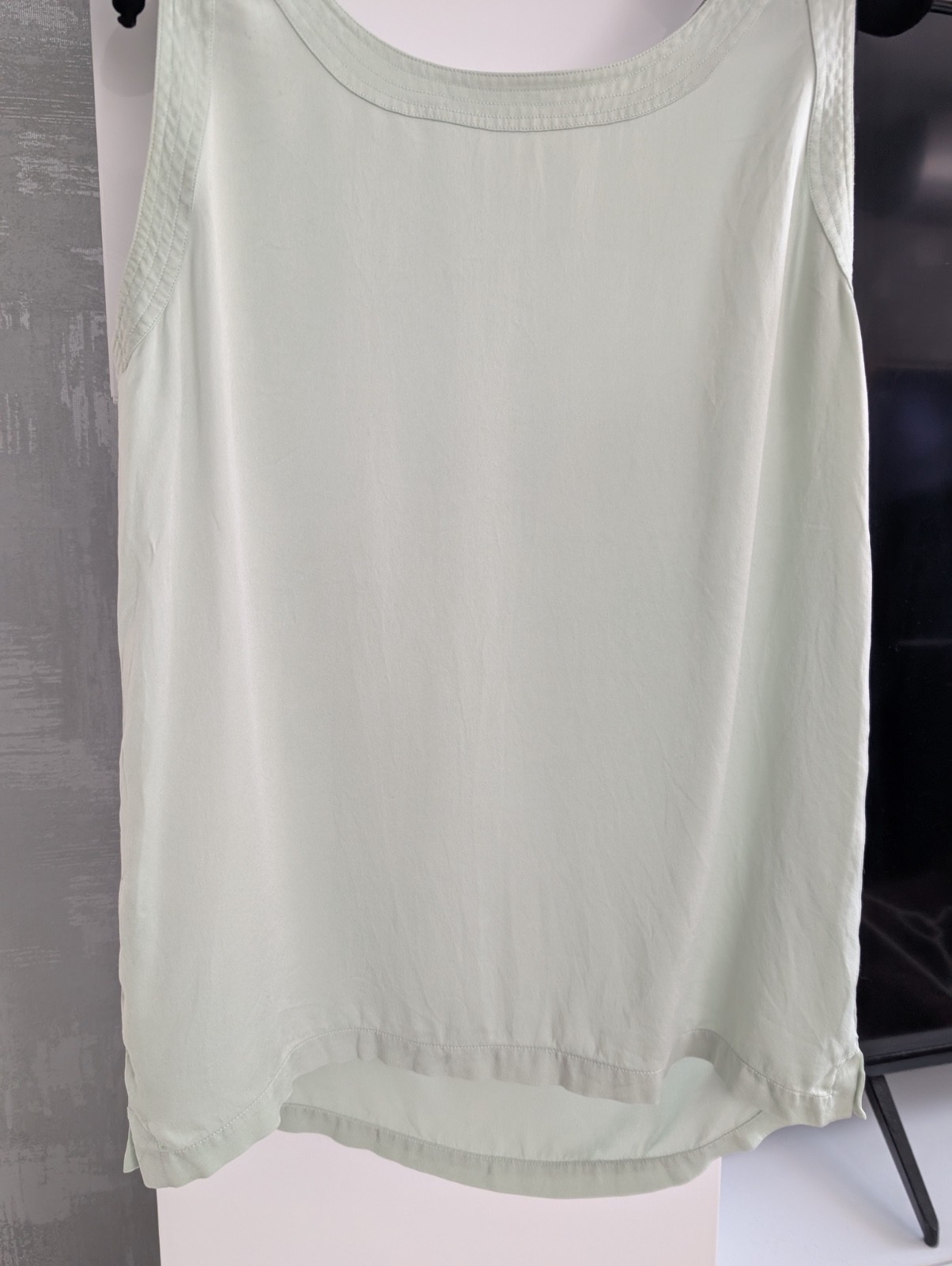 CHANEL Boutique 80-90&rsquo;s CC Gold Buttons Sleeveless Blouse Top Shirt Tank Vest S