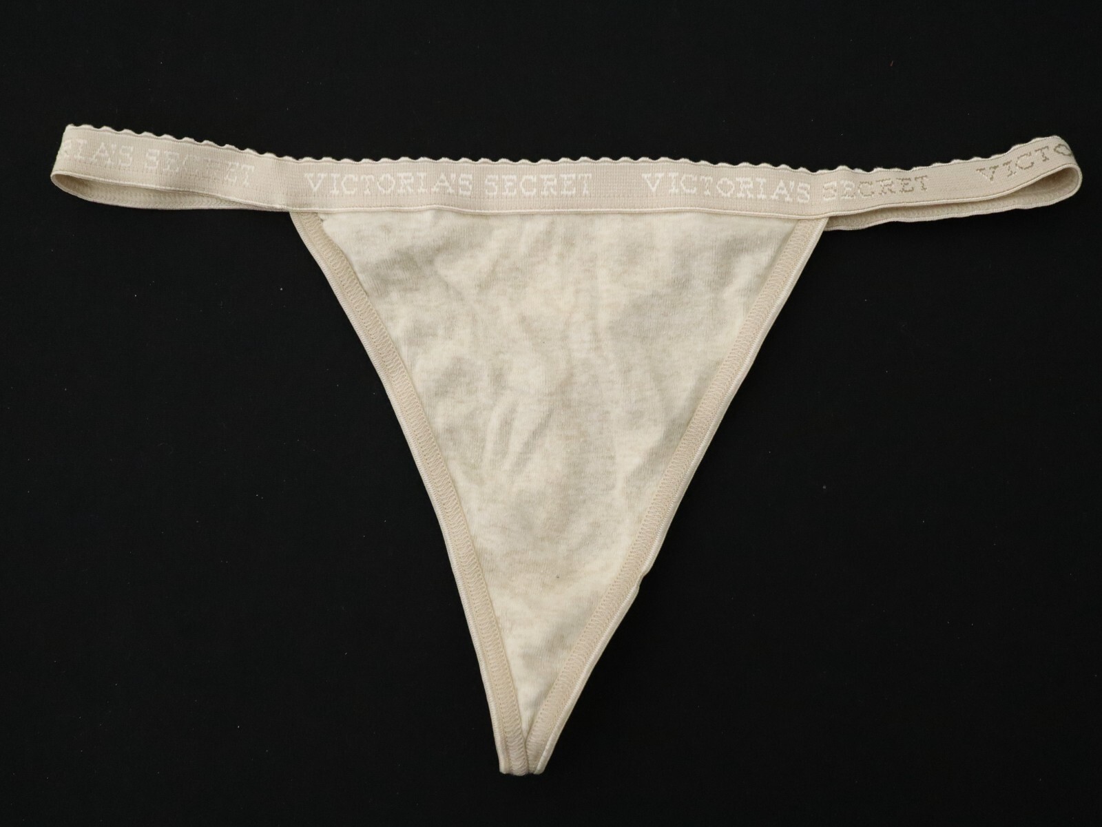 2 Victoria&rsquo;s Secret VTG Y2K Signature Cotton V-String Thong Panties Lot MEDIUM
