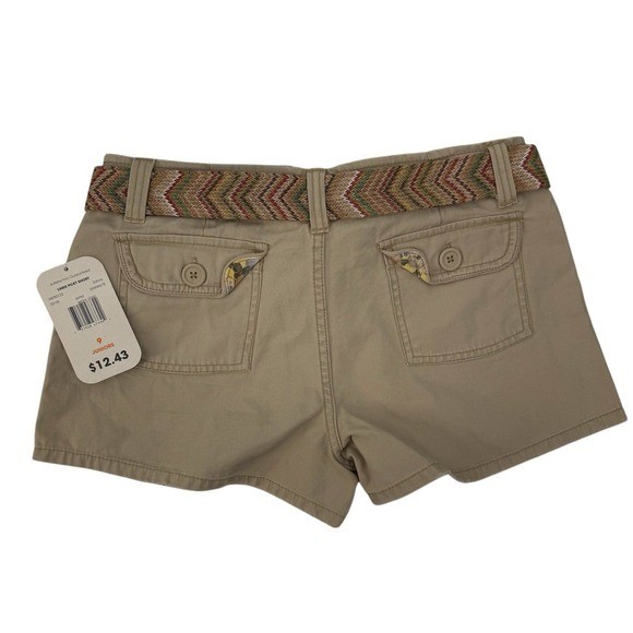 Vintage juniors no boundaries micro mini shorts with belt y2k size 9