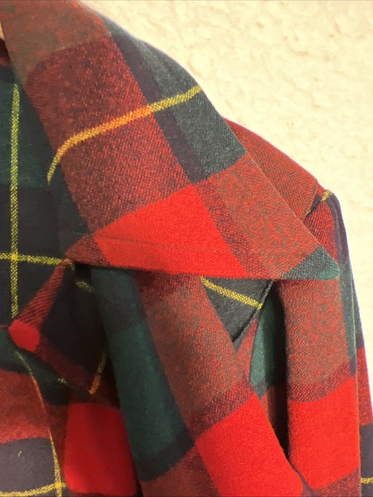Vintage 50s Pendleton 49er Jacket Shadow Plaid Sz M Rockabilly