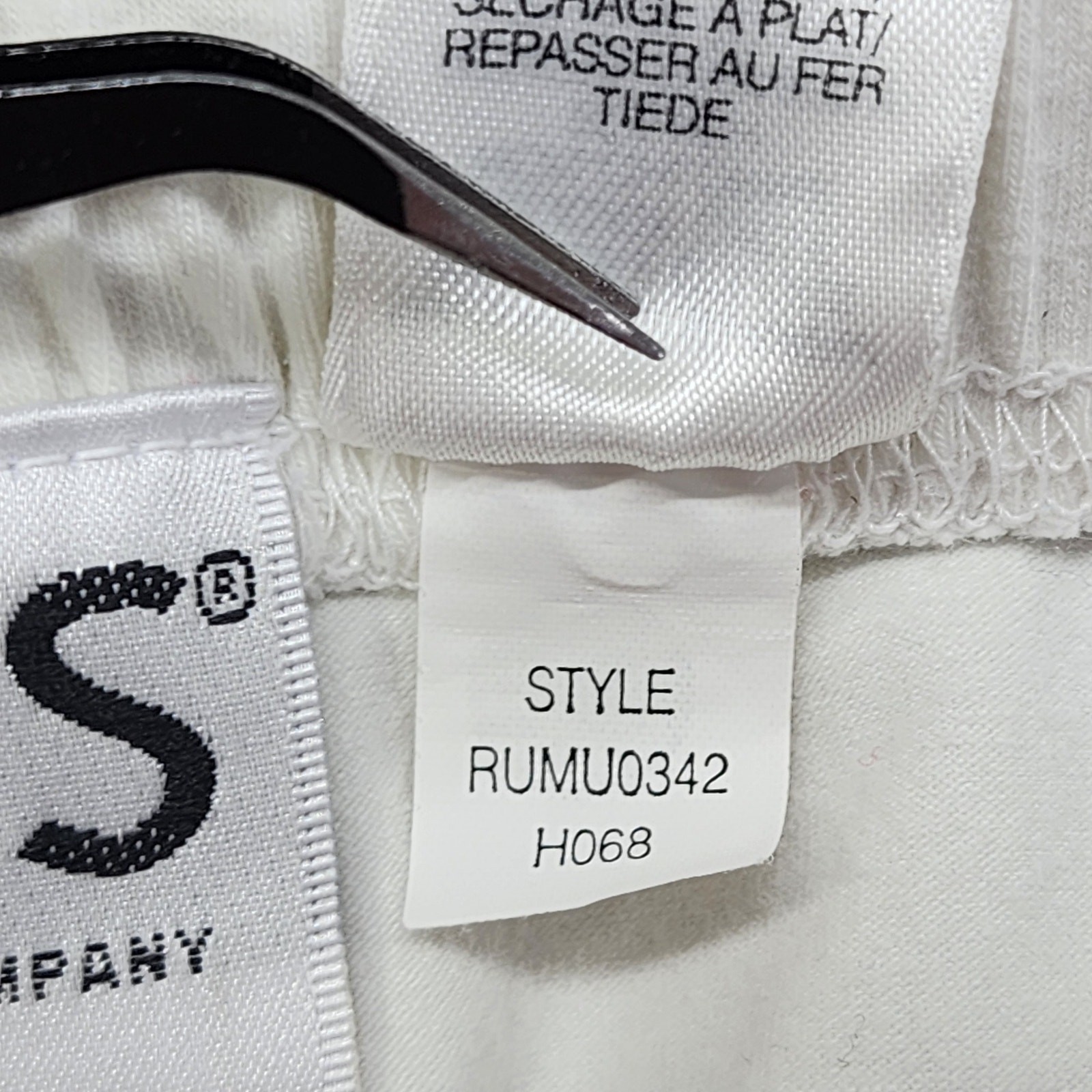 Vintage Russ Liz Claiborne Skirt Womens L 12/14 White Pull On Midi Back Slit