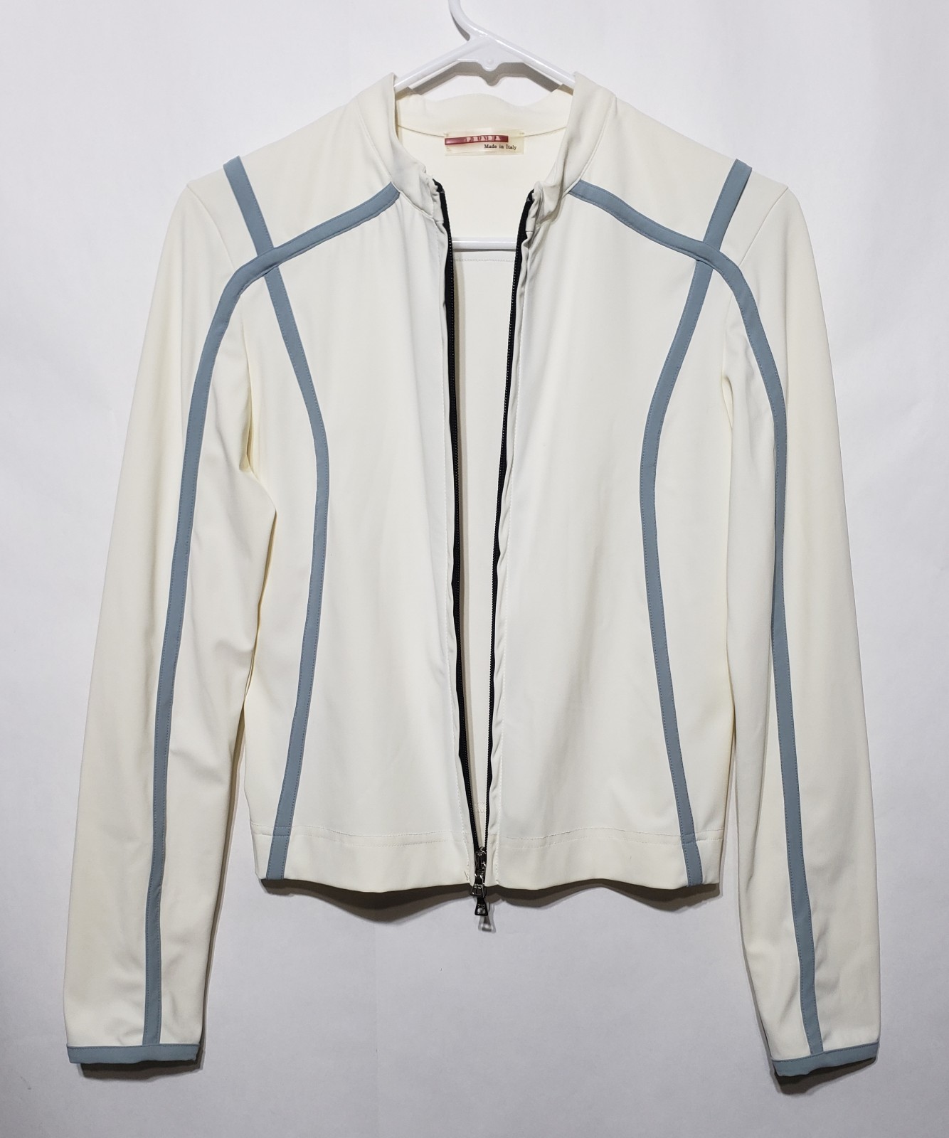 Vintage PRADA Zip Up Jacket Fashion Pre 2001 Biker Size Small