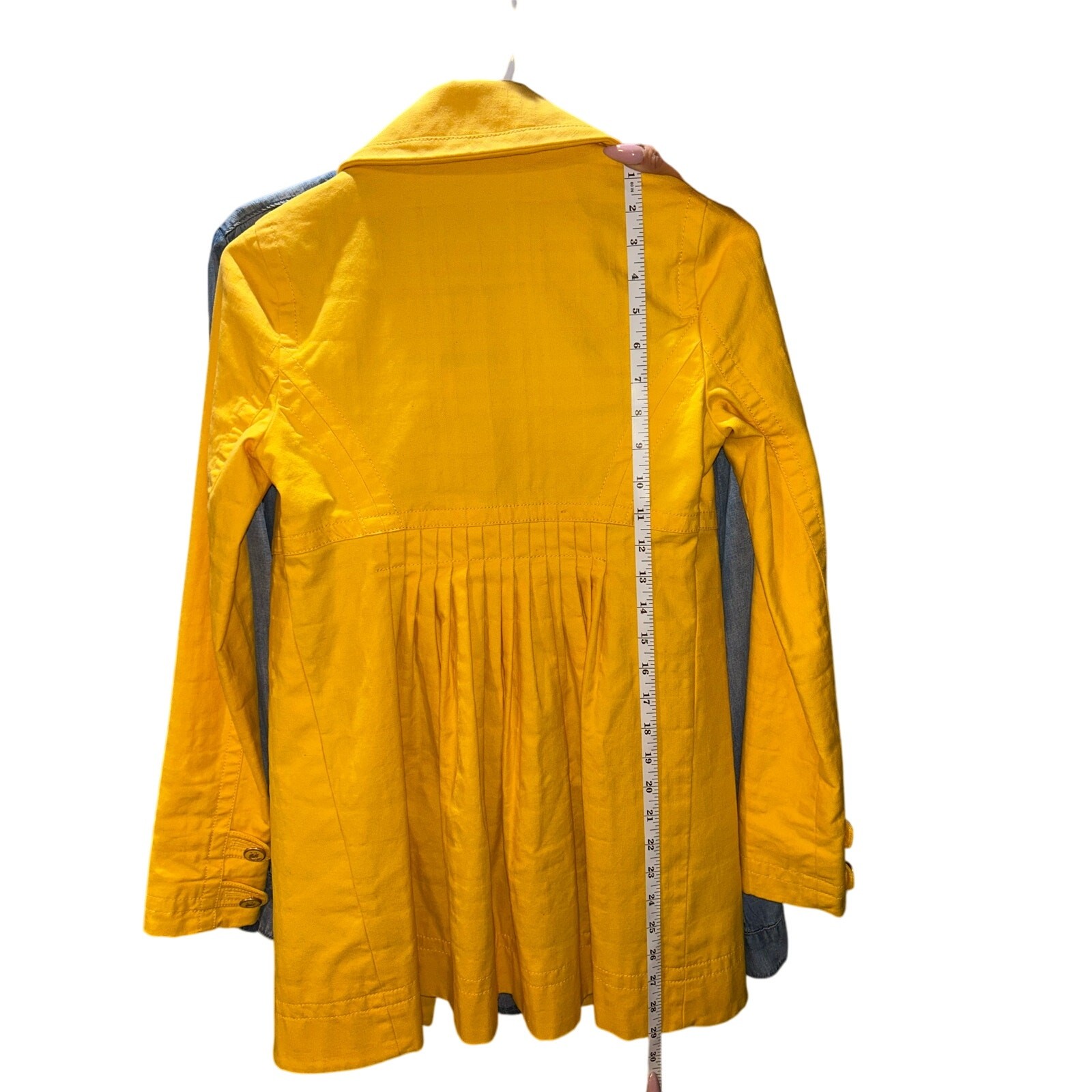 Y2K Authentic True Vintage Juicy Couture Yellow trench coat Monaco map p/small