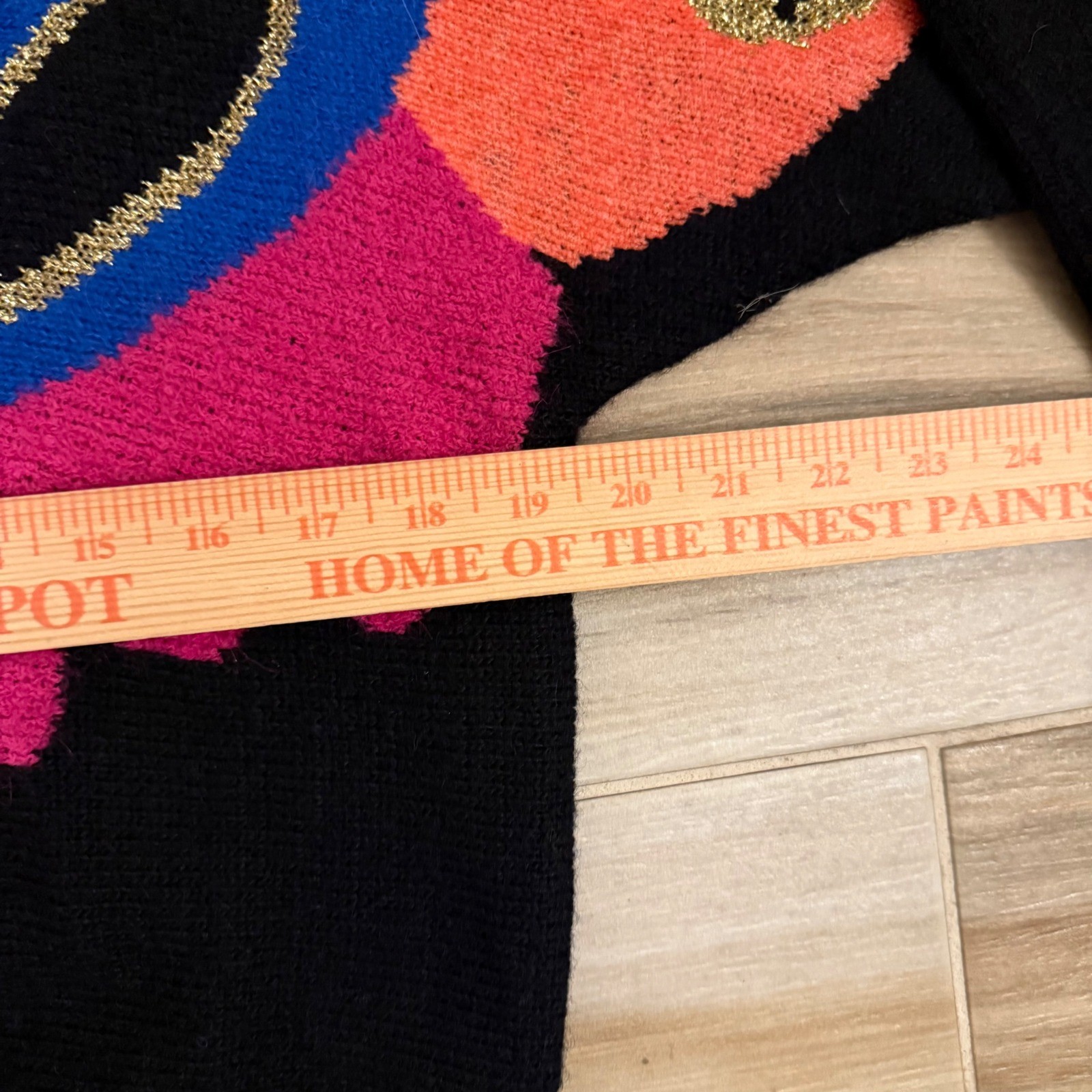 Peter G&rsquo;s General Stores Vintage Mohair Alpaca Abstract Turtleneck Sweater Large