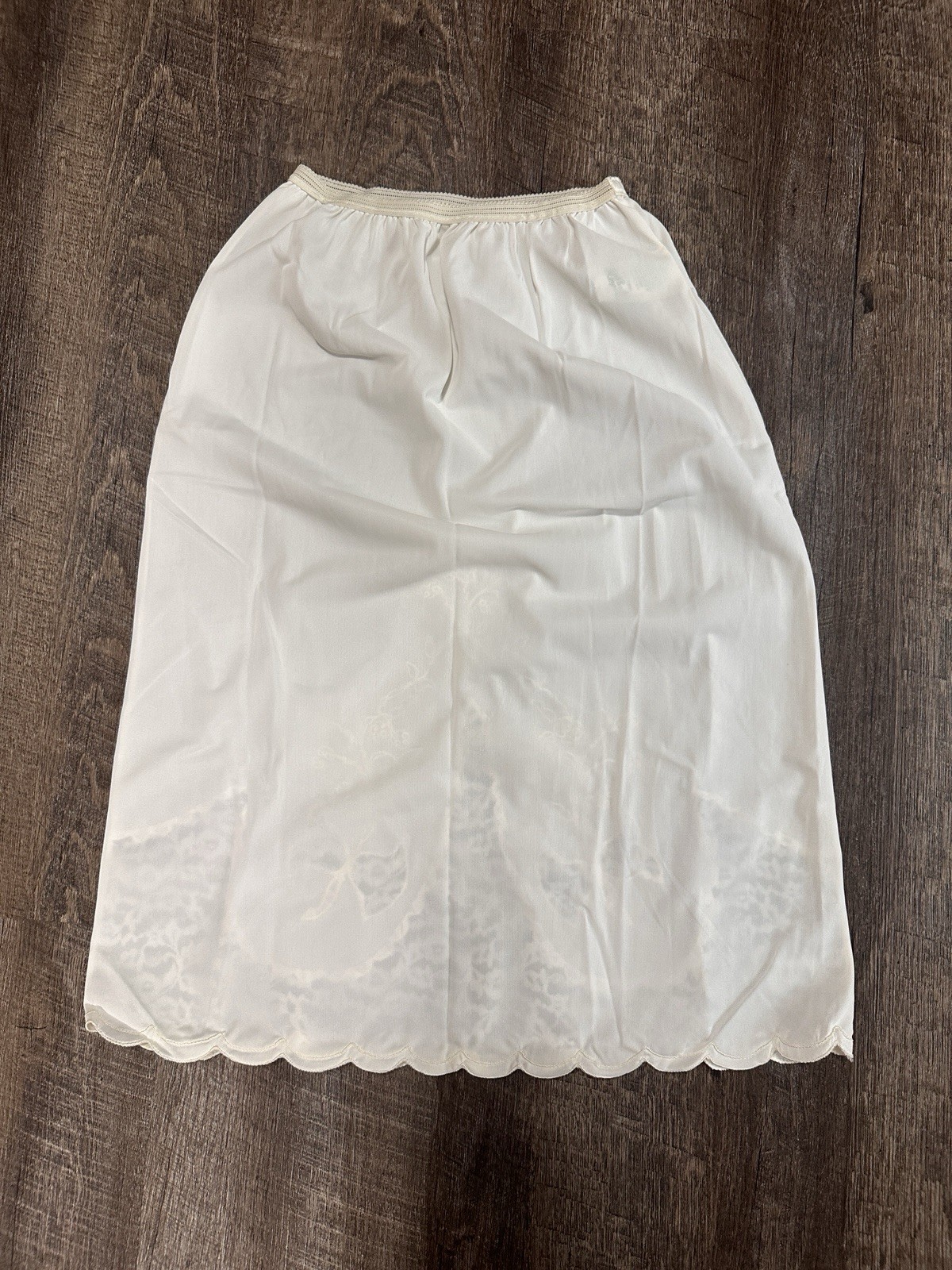 Vintage Pinehurst Half Slip Nylon With Lace Made In USA Size Small Lingerie