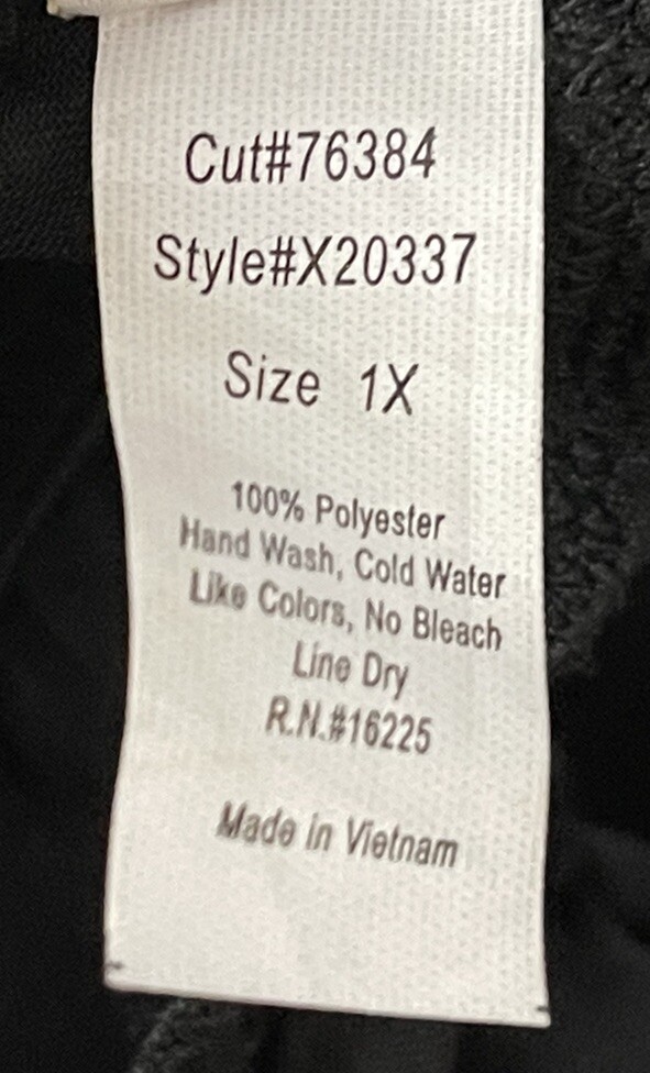 Intimate Attitudes Negligée Black Sheer Lace Sequins Built In Bra size 1X
