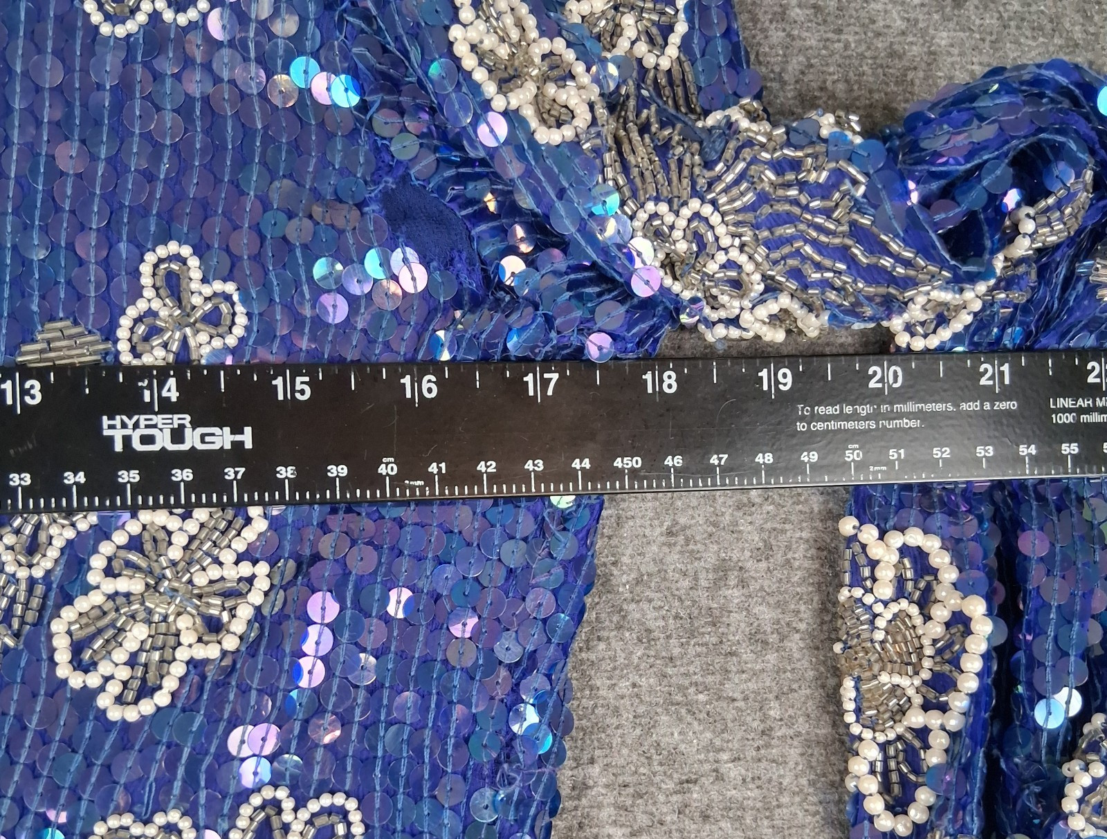 VTG Gatsby Flapper Evening Top Skirt Set Sequin 100% Silk Sz M Elegant India