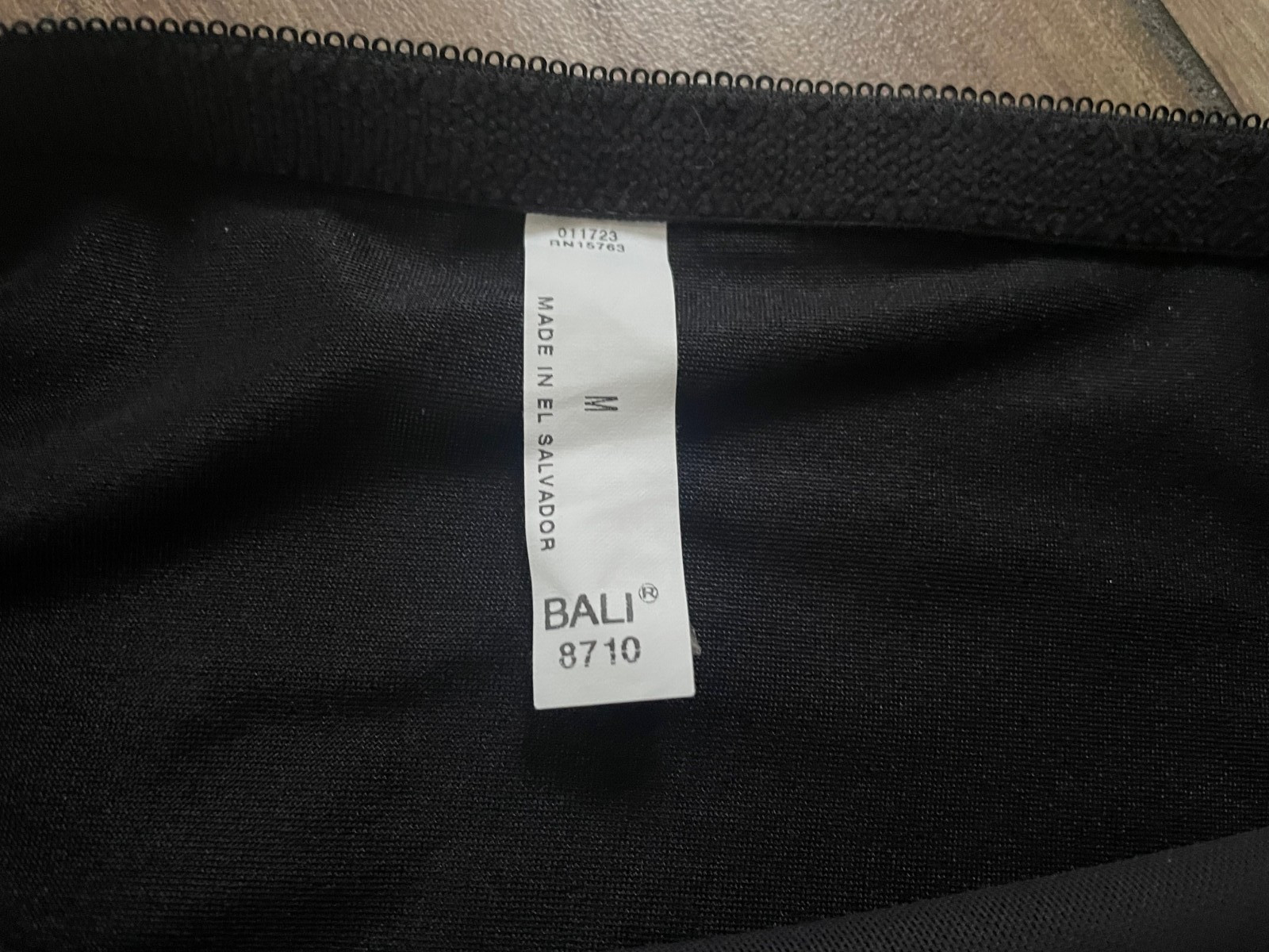 NWOT Bali #8710 Second Skin Girdle Panties Medium Black