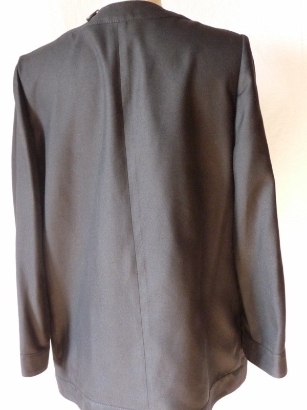 CELINE black silk jacket size 42 (12382)