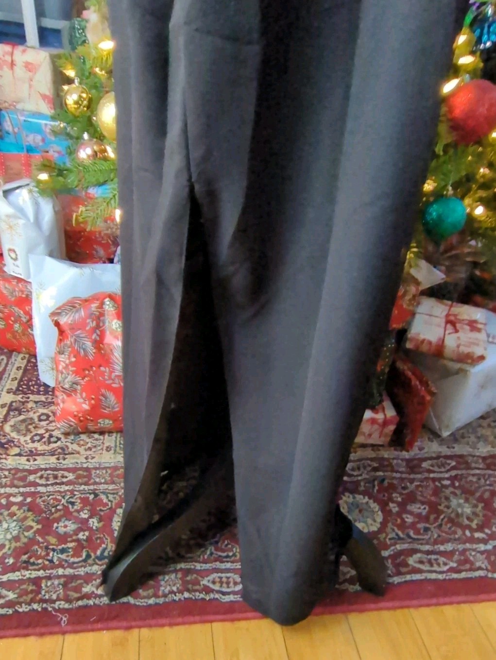 Vintage 80s Tan Chho Black Beaded Sequin Duster Dress 4 Piece Set, Women&rsquo;s 2X