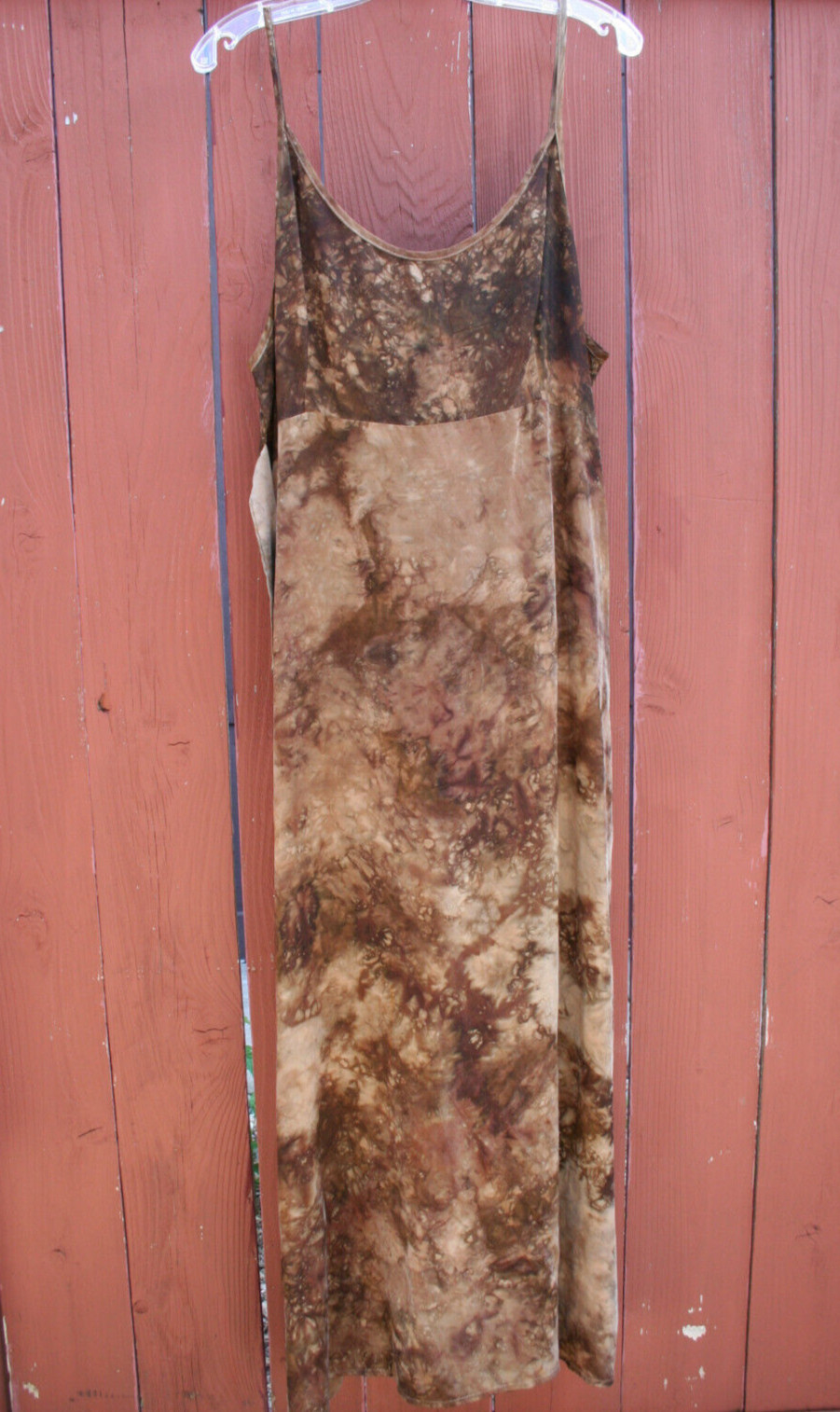 Vintage Nina Piccalino Sleeveless Dress Size 16 Midi 100% Rayon Tie Dye