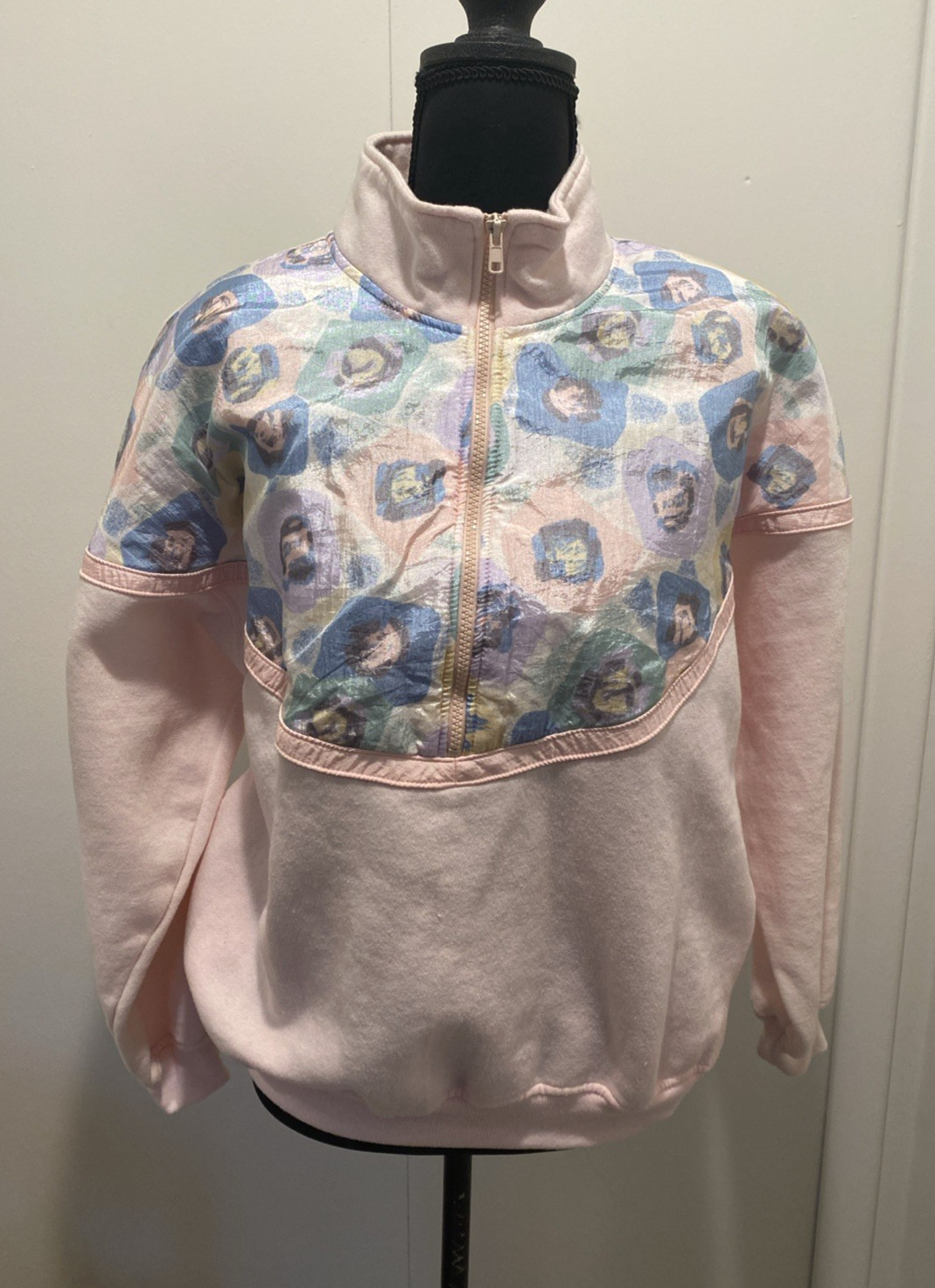 Chinawear by Morsly Vintage 90s Sweater Womens Medium Pullover Pink Grandmacore