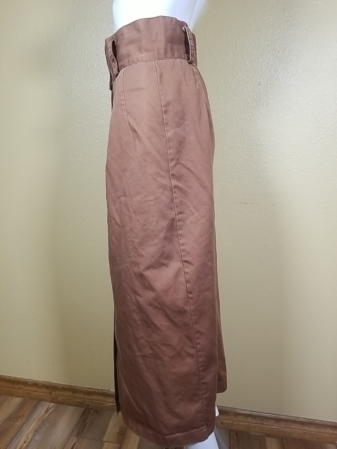 VTG Copper Key High Waist Pencil Skirt Old Money Preppy Business Quiet Luxury
