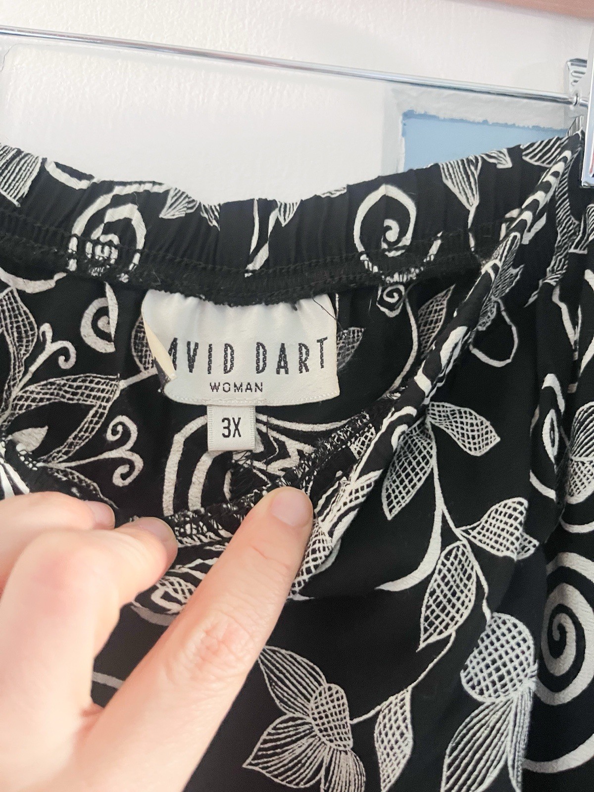 100% Rayon soft bohemian print David Dart plus size pants 3X Vintage 90’s