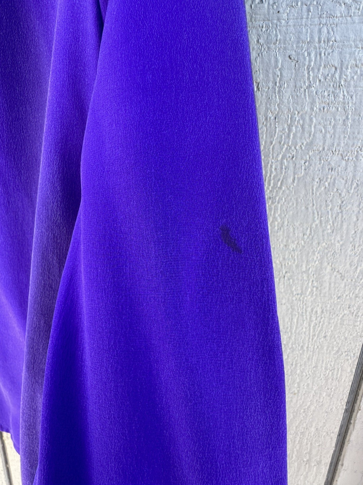 Vintage 100% Silk Purple Mandarin Blouse size S Frog Closure Tai Chi Kung Fu Top