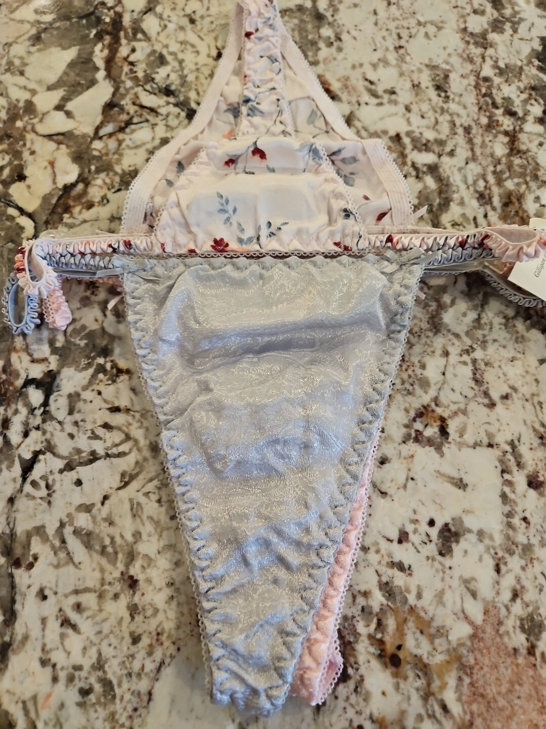 True Vintage Gilligan & O&rsquo;malley Satin Thong 3 Pack