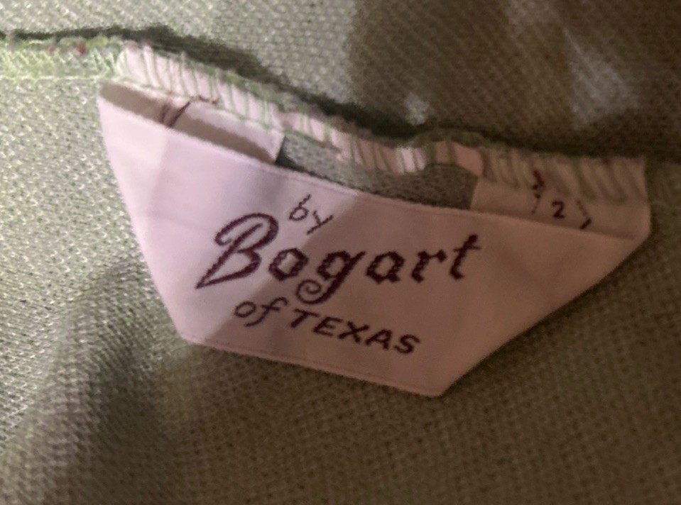 Vintage 1970 Womens Bell Bottom Polyester Pants Green,Grey,& White Hounds Tooth