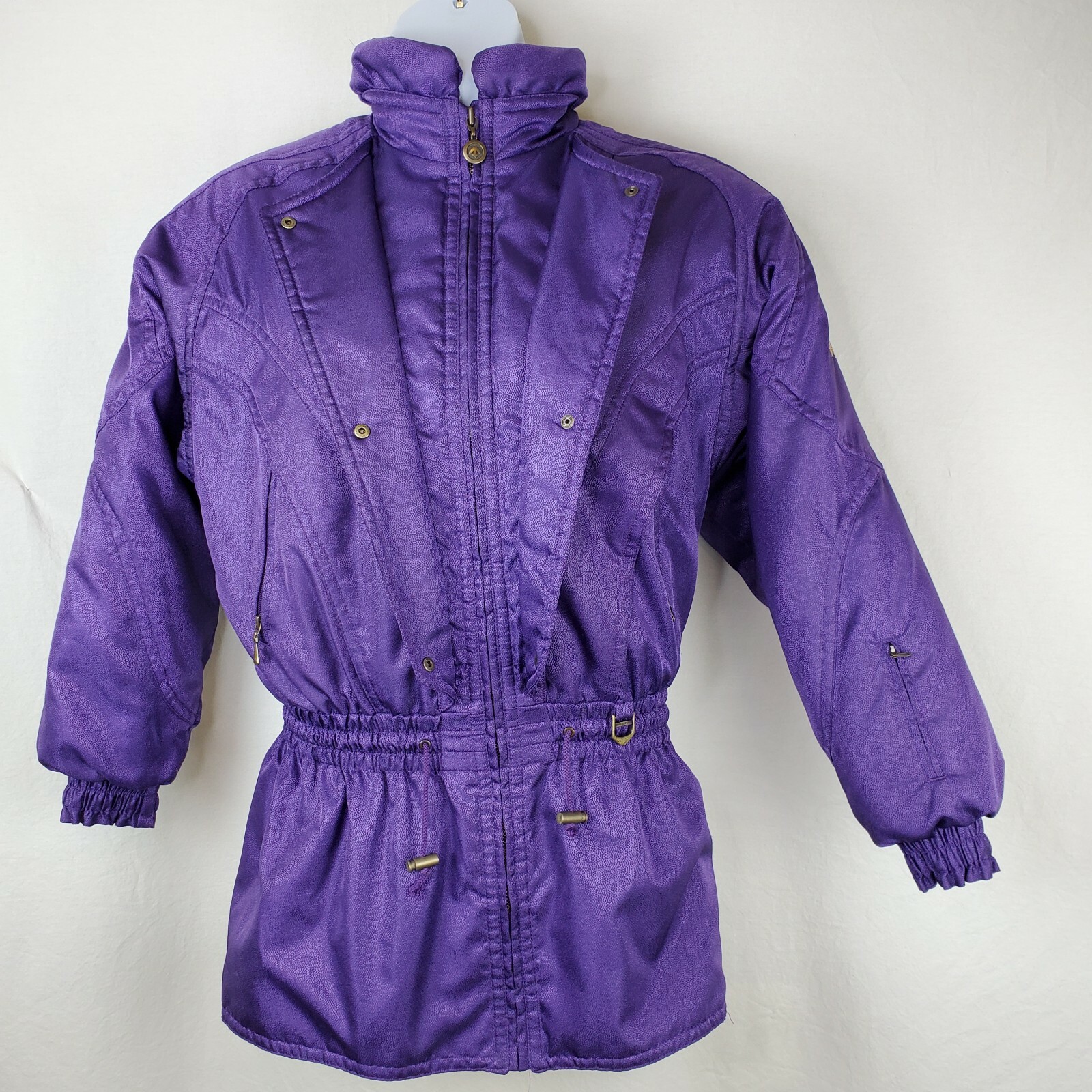 Vintage Ski Coat Large Purple Jacket Descente Oversized Retro Androgyny A-Framed