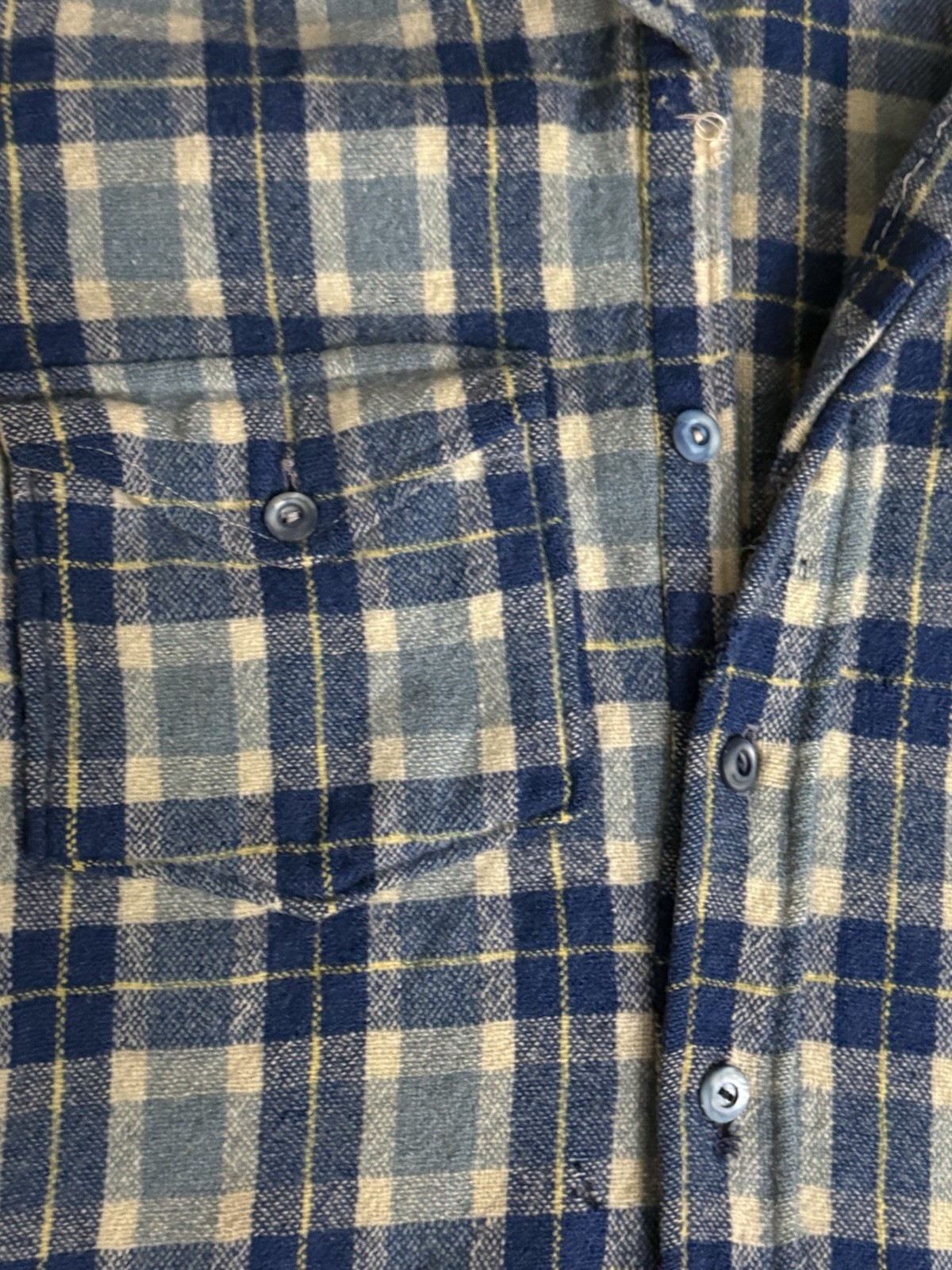 Vintage 30s 1930s 40s Pendleton Flannel Wool Distressed Thrashed Extra Small XS
