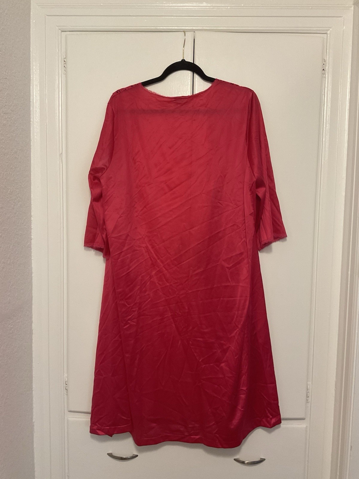 VTG Nylon Robe Lot 4 Vanity Fair Texsheen L Babydoll 36 Peignoir USA Embroidered
