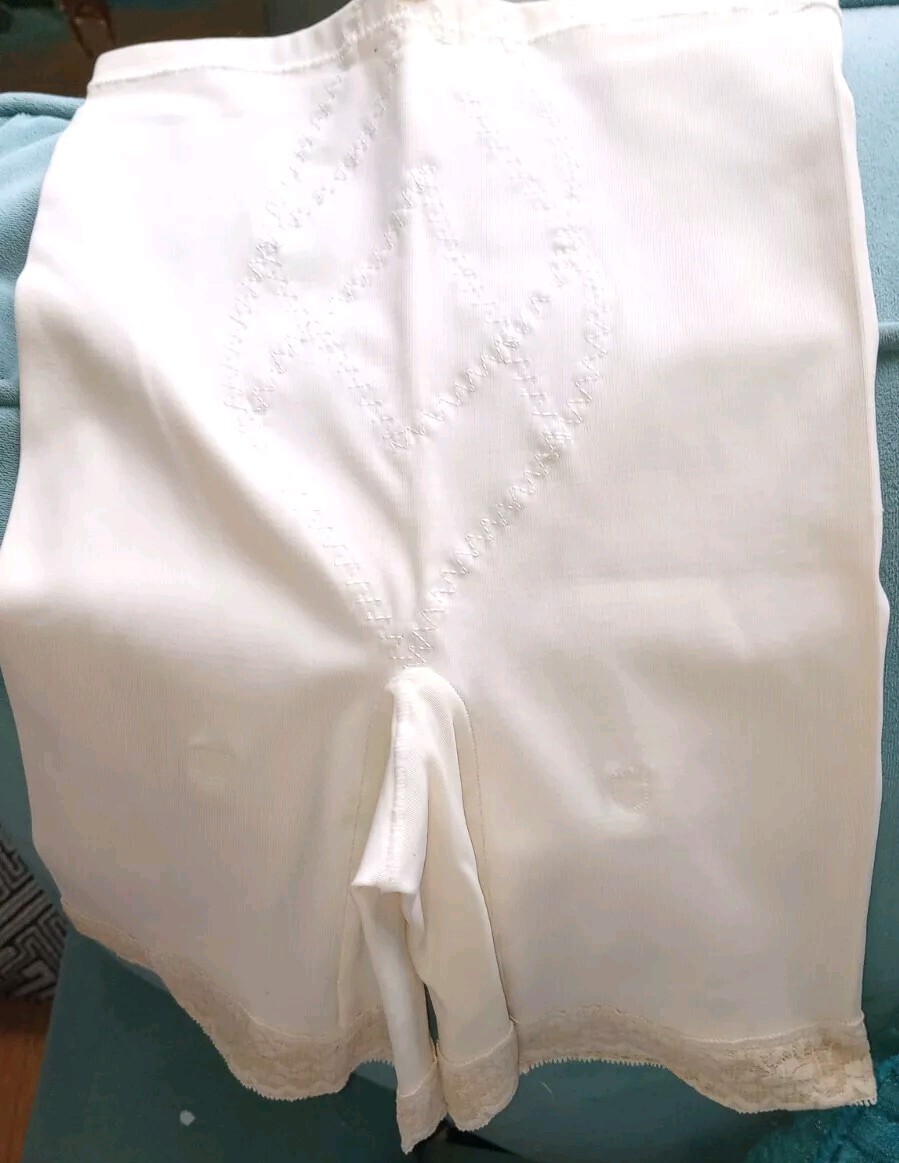 VTG Warners 418M Panties Nylon Girdle Garter Hooks Long Leg Lace EXTRA S 20&Prime;