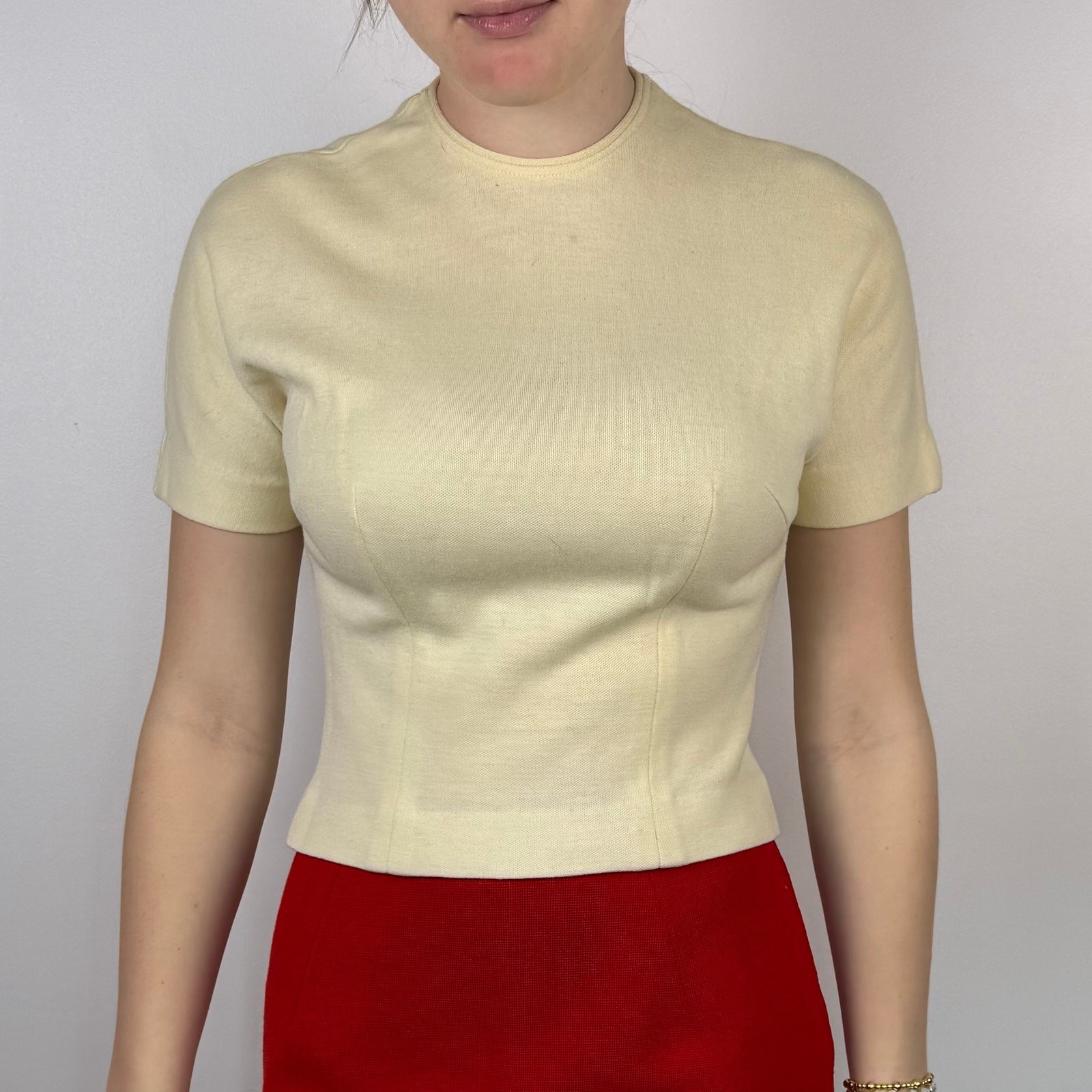VINTAGE 1960s Italian wool 3 piece ladies suit Small