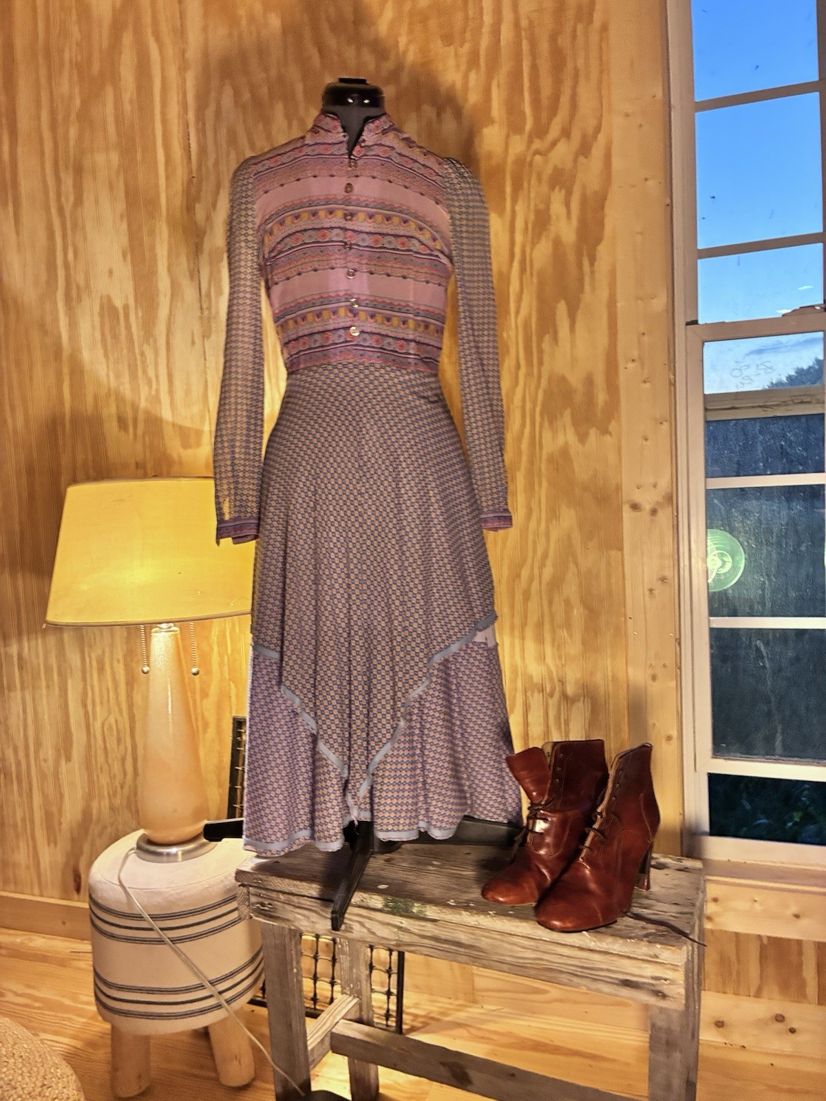 Unique Vintage Dress Size 38 (small) Hard To Describe Its Beautiful
