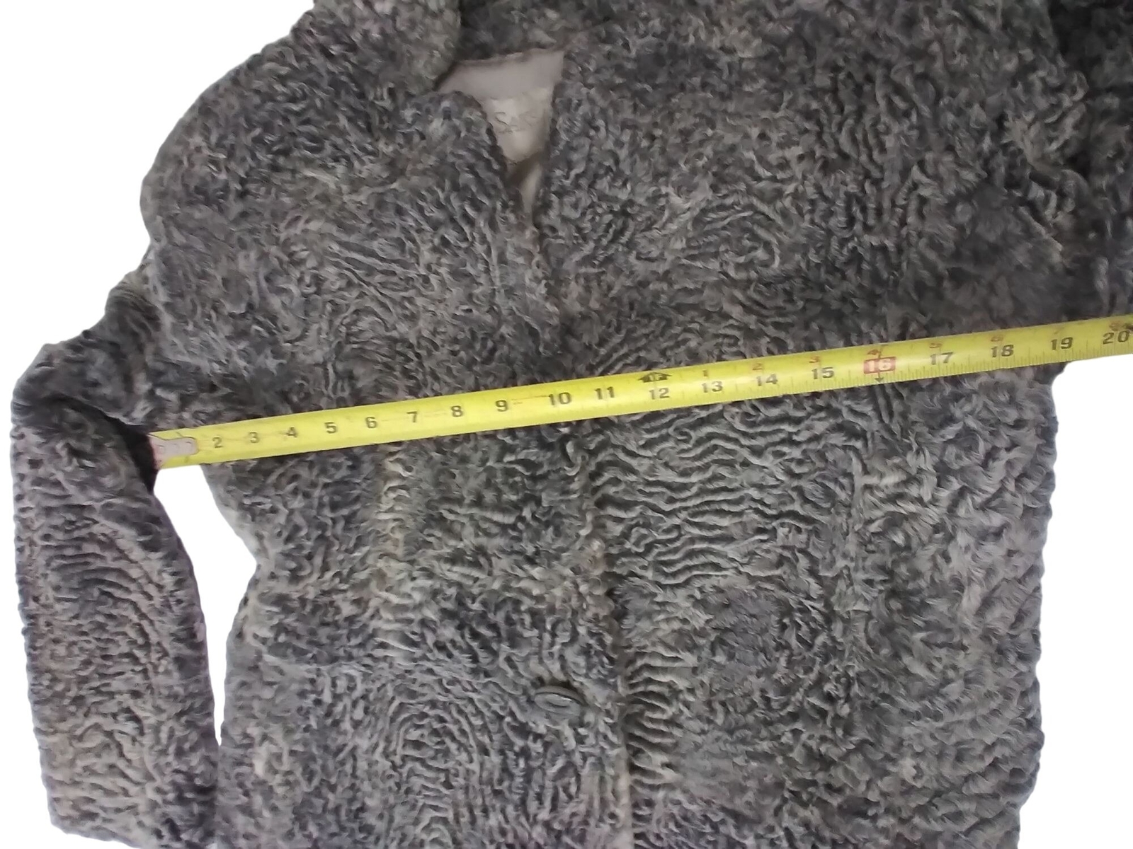 VTG CHLOE / SAKS-JANDEL Chevy Chase Persian Fur Coat w/Hat S/M measured