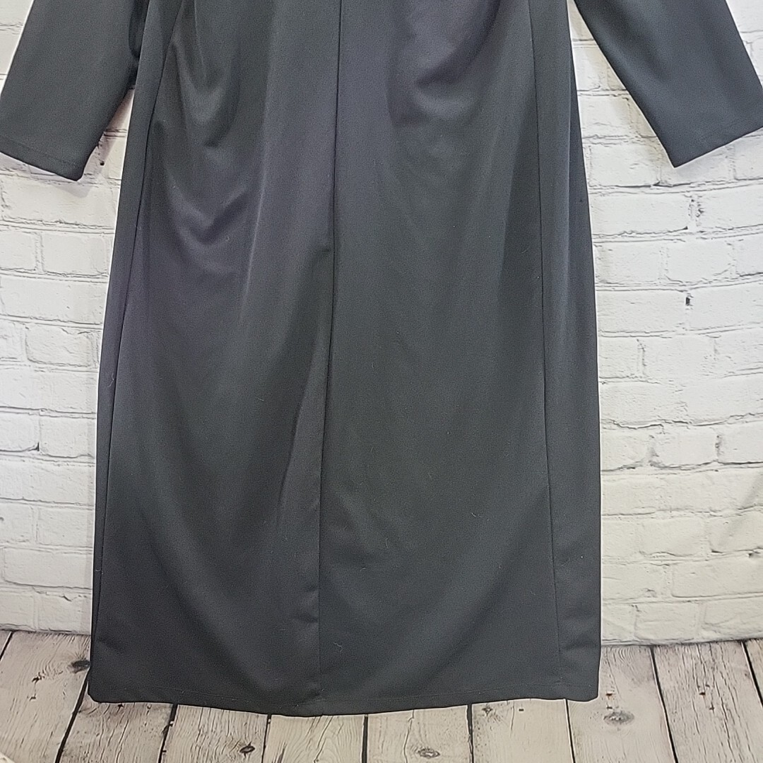 Vintage California Concepts Jacket Fur Collar Womens Black Sz L Large Long Wrap